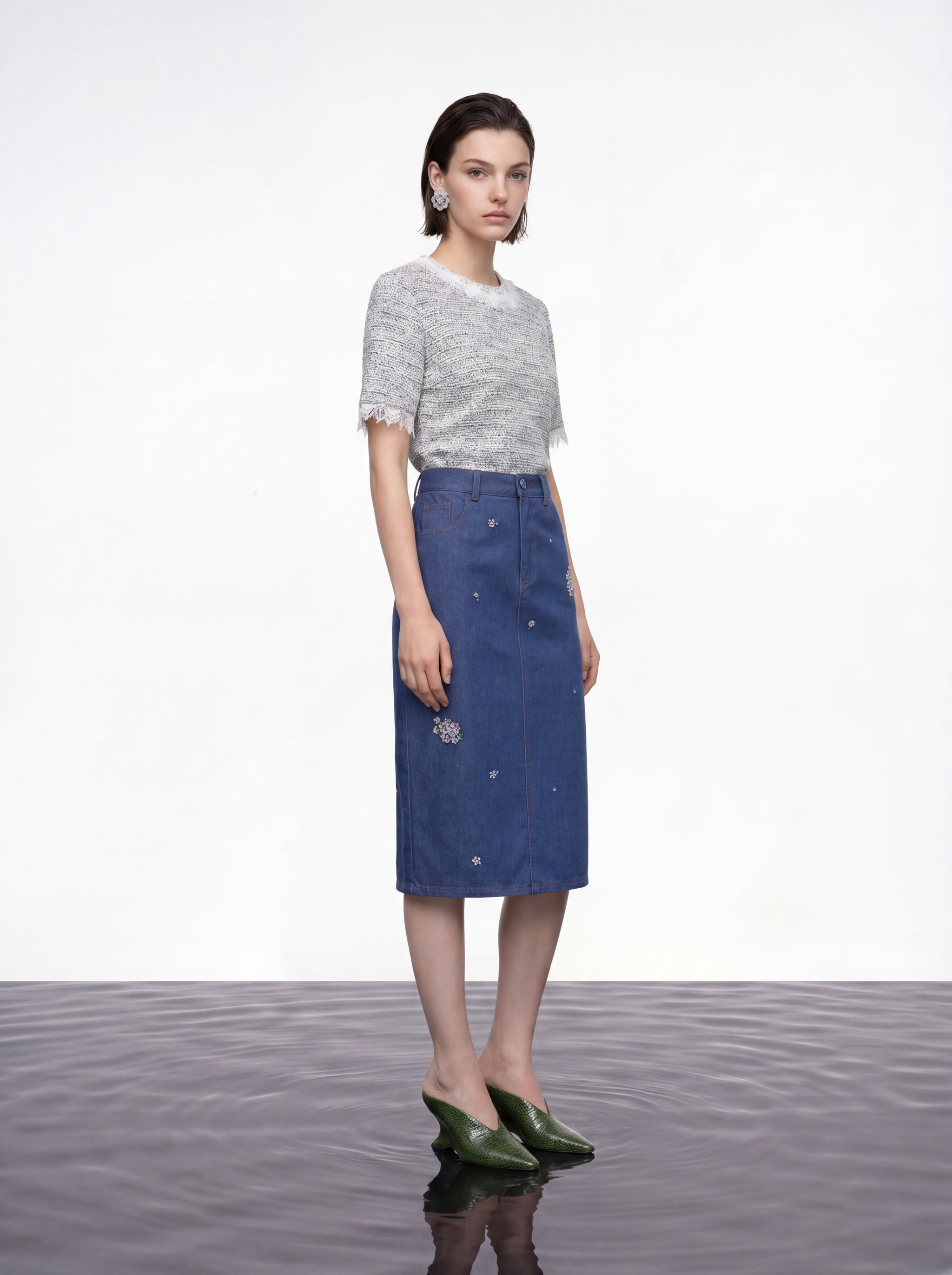 Knit Lace Trimmed Heritage Top