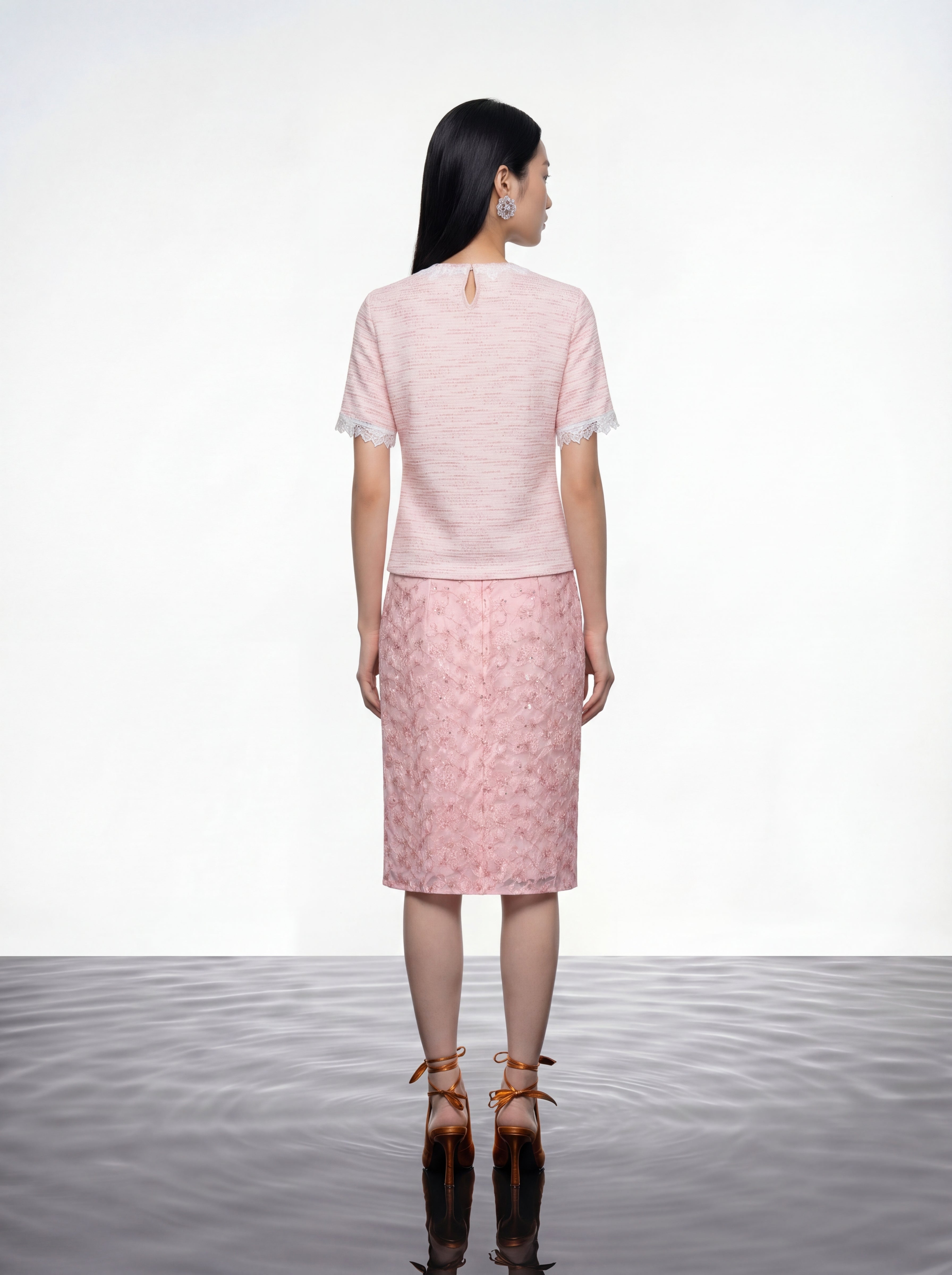 Knit Lace Trimmed Heritage Top