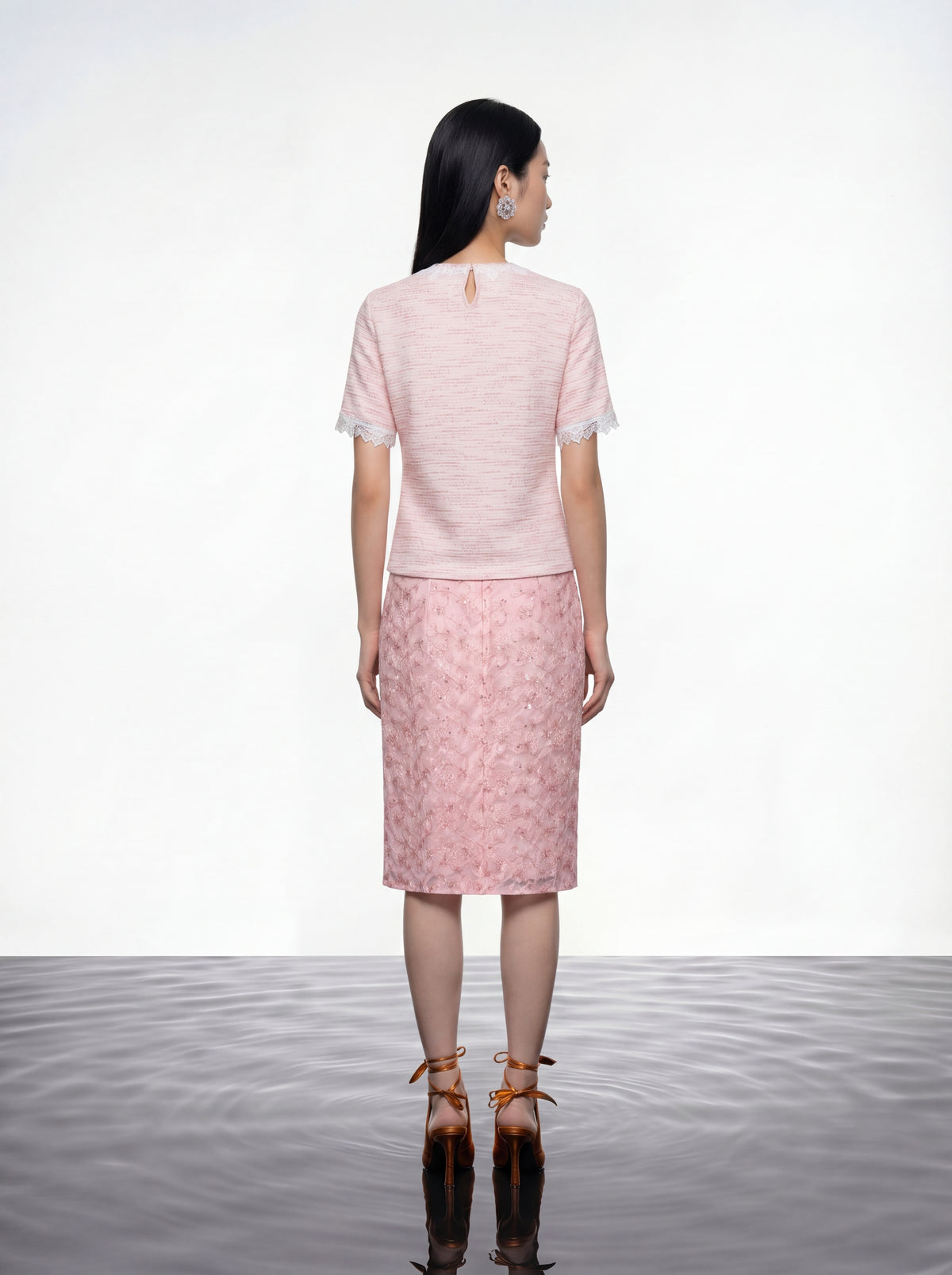 Knit Lace Trimmed Heritage Top