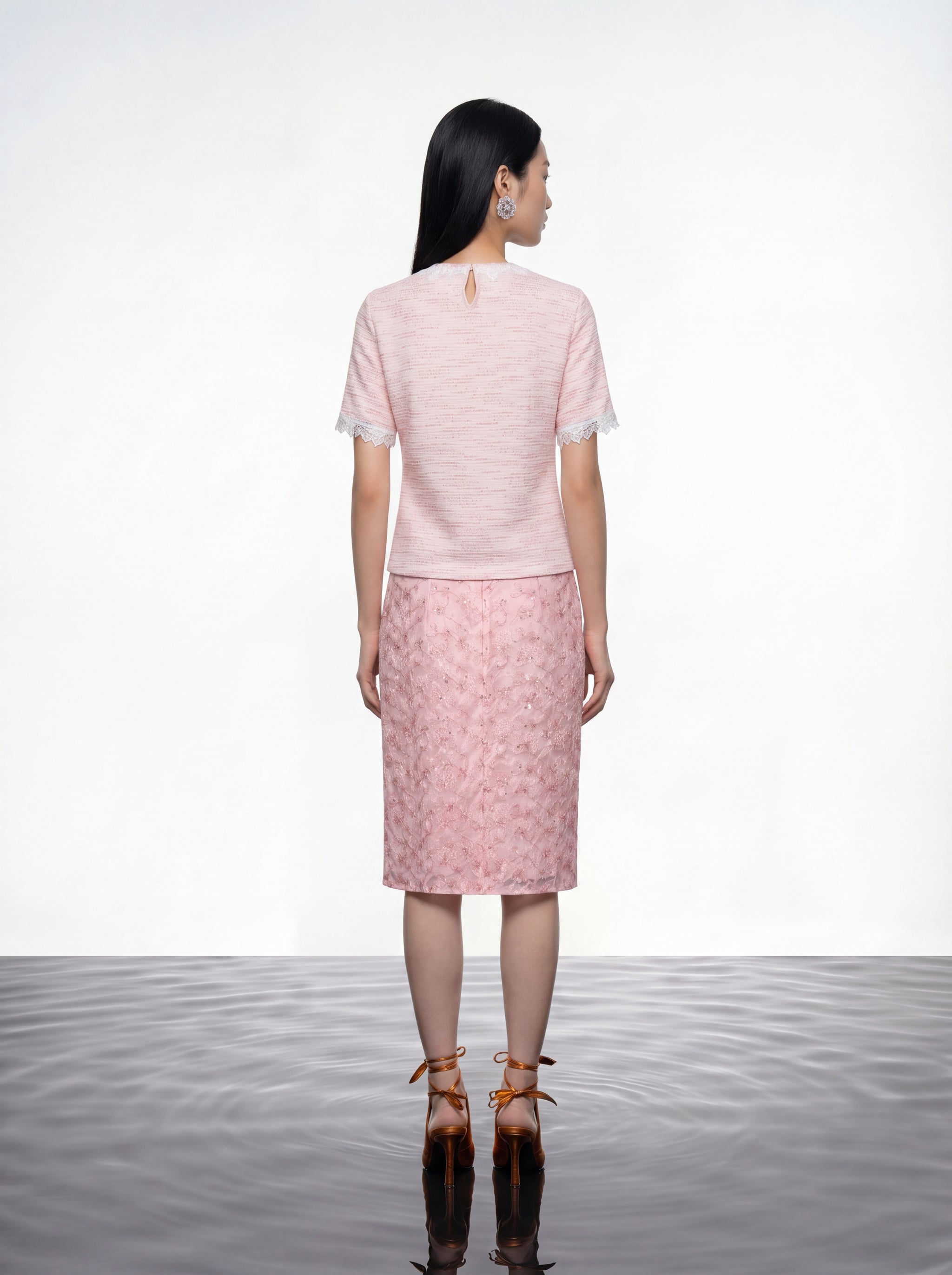 Knit Lace Trimmed Heritage Top