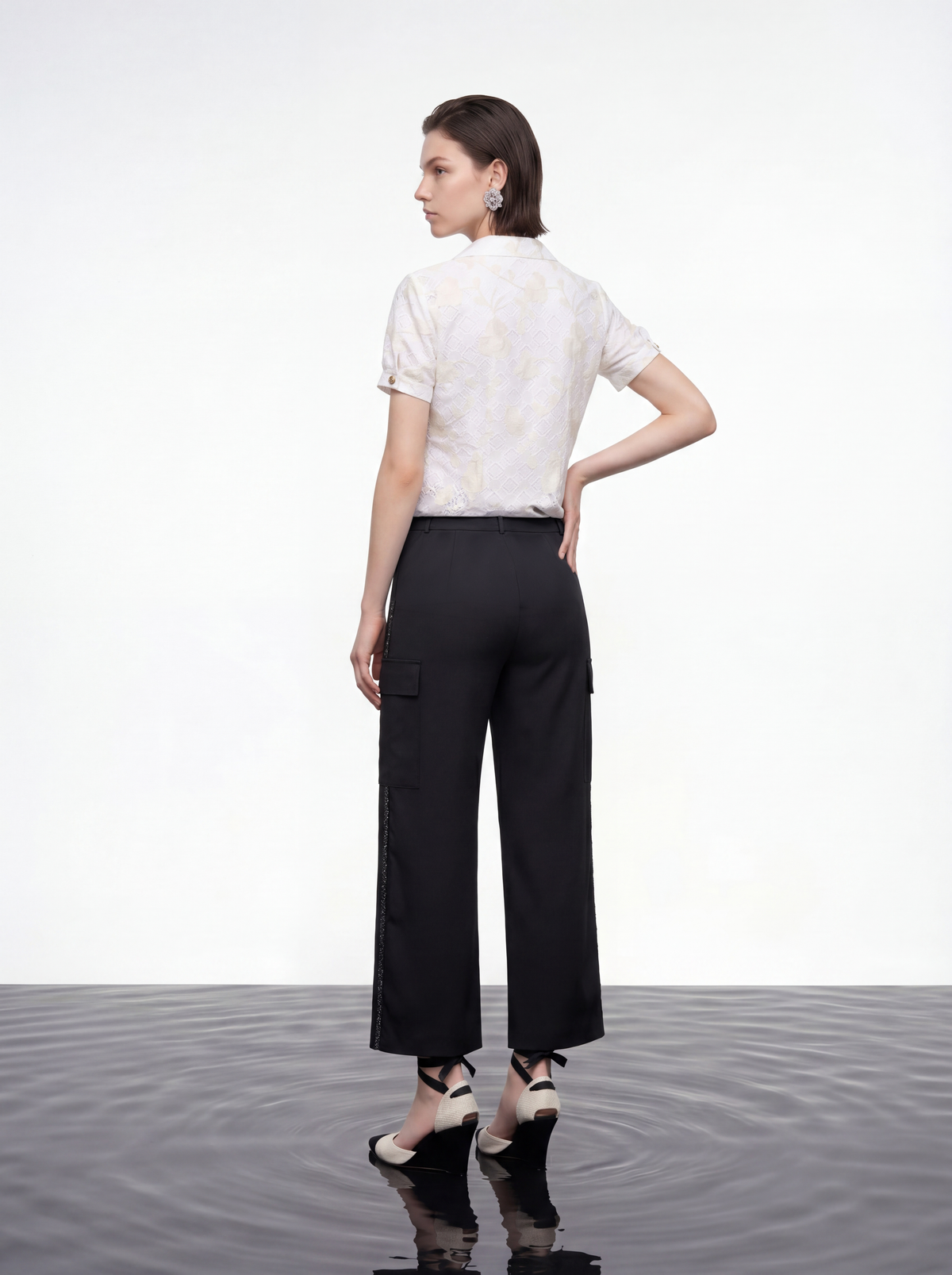 Ivory Bloom Embellished Blouse