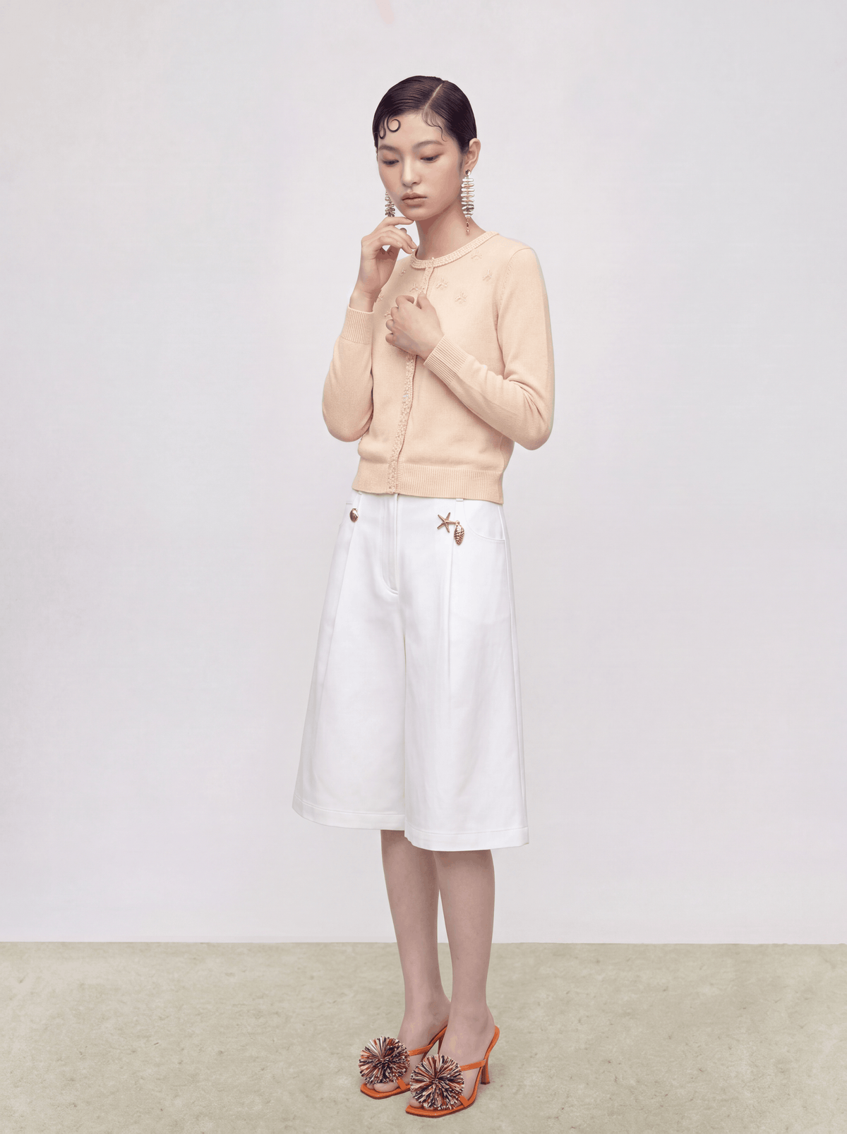 Champagne Jardin Orné Cardigan