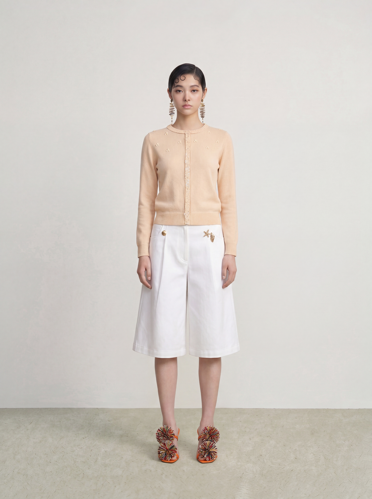 Champagne Jardin Orné Cardigan
