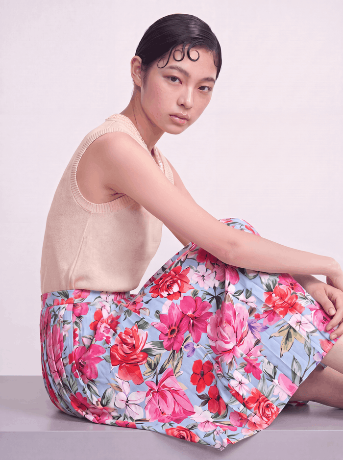 Bleu Florale Vibrance Skirt