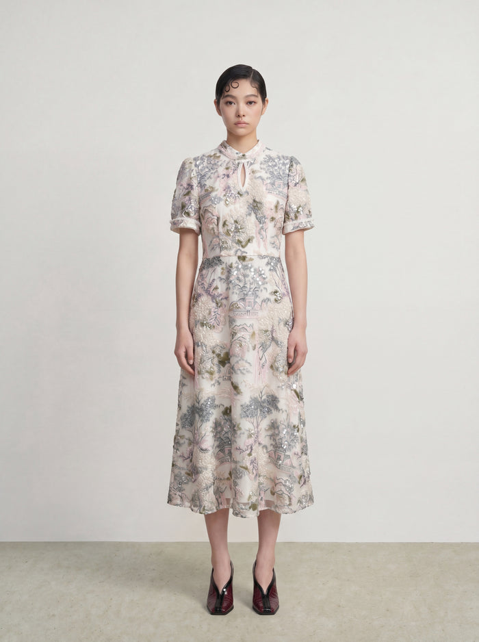 Jardin Scène Tapestry Dress