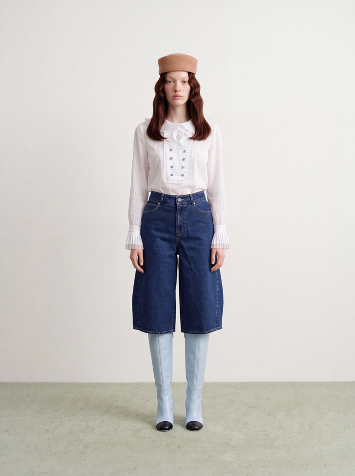 Bleu Denim Classique Shorts