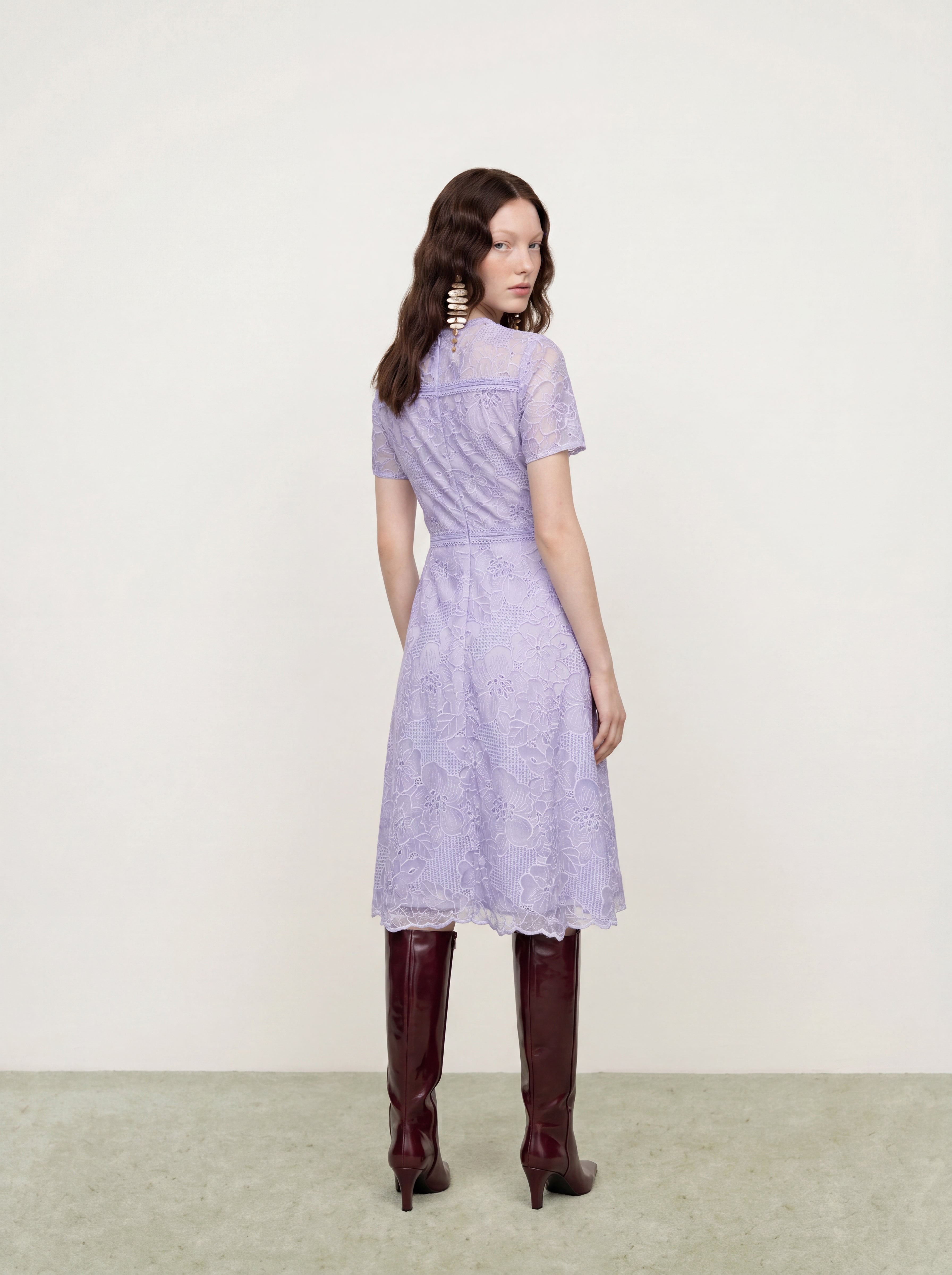 Lavande Dentelle Jardin Dress