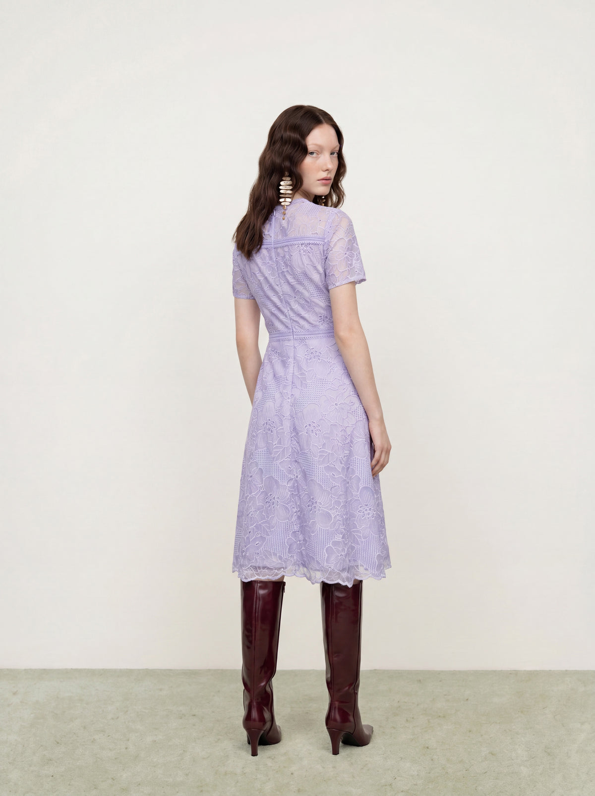 Lavande Dentelle Jardin Dress