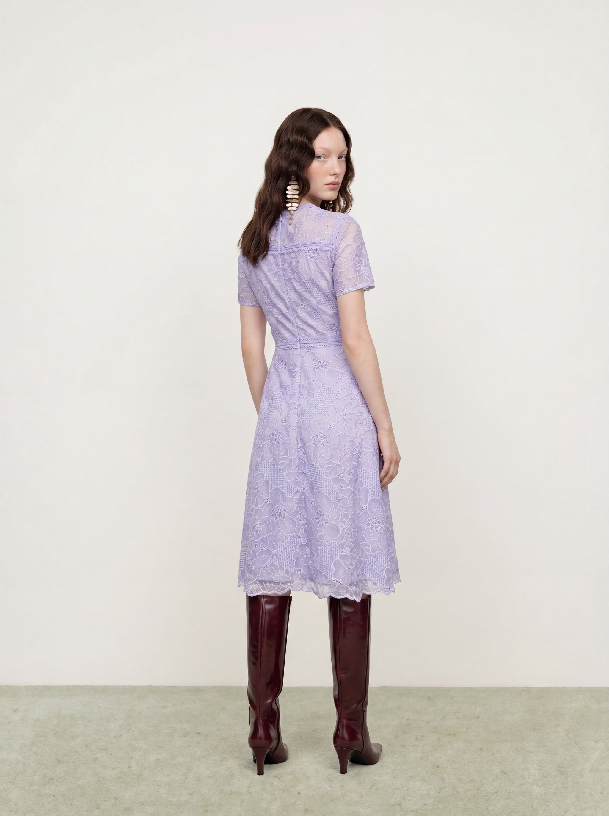Lavande Dentelle Jardin Dress