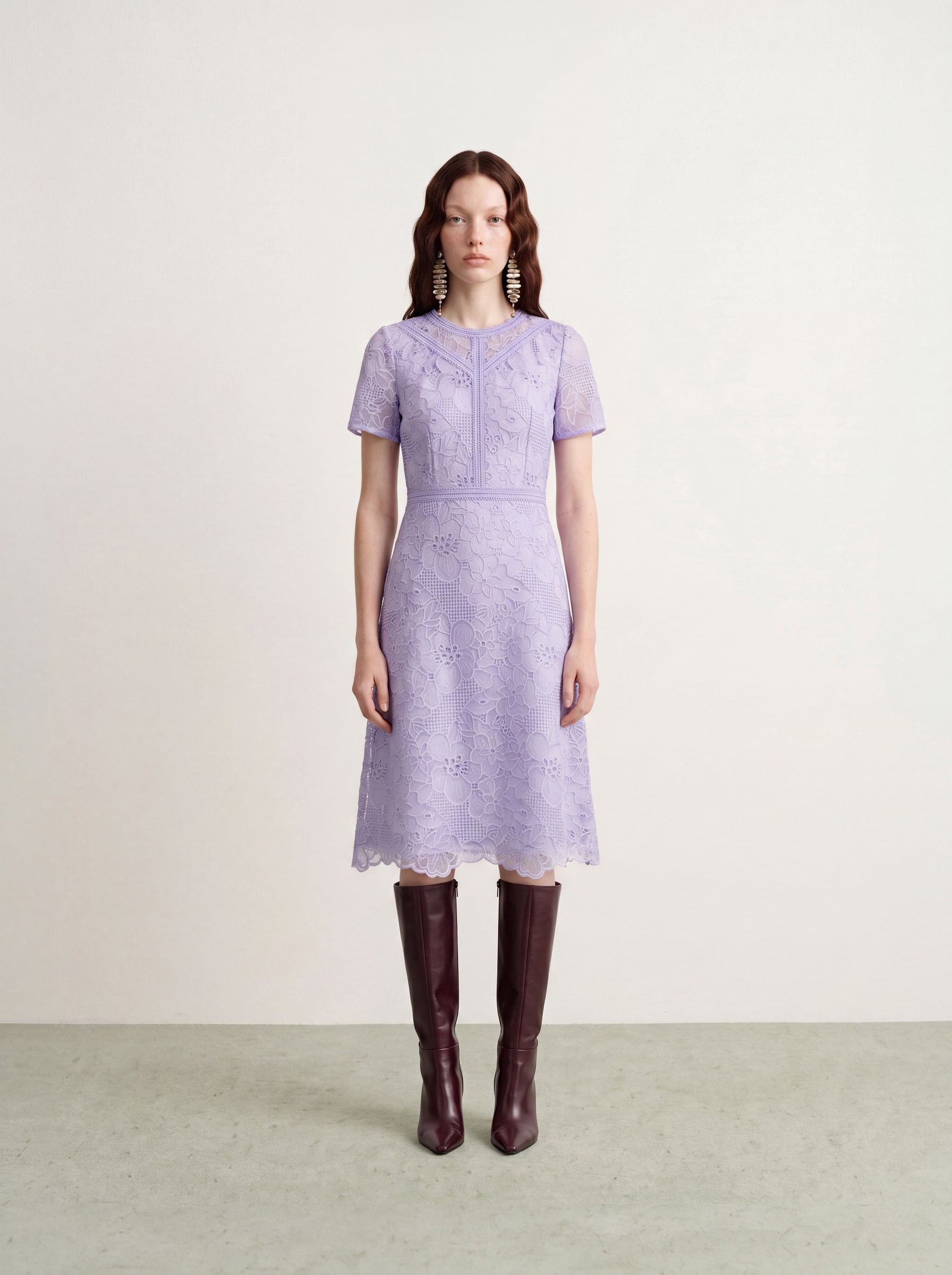 Lavande Dentelle Jardin Dress