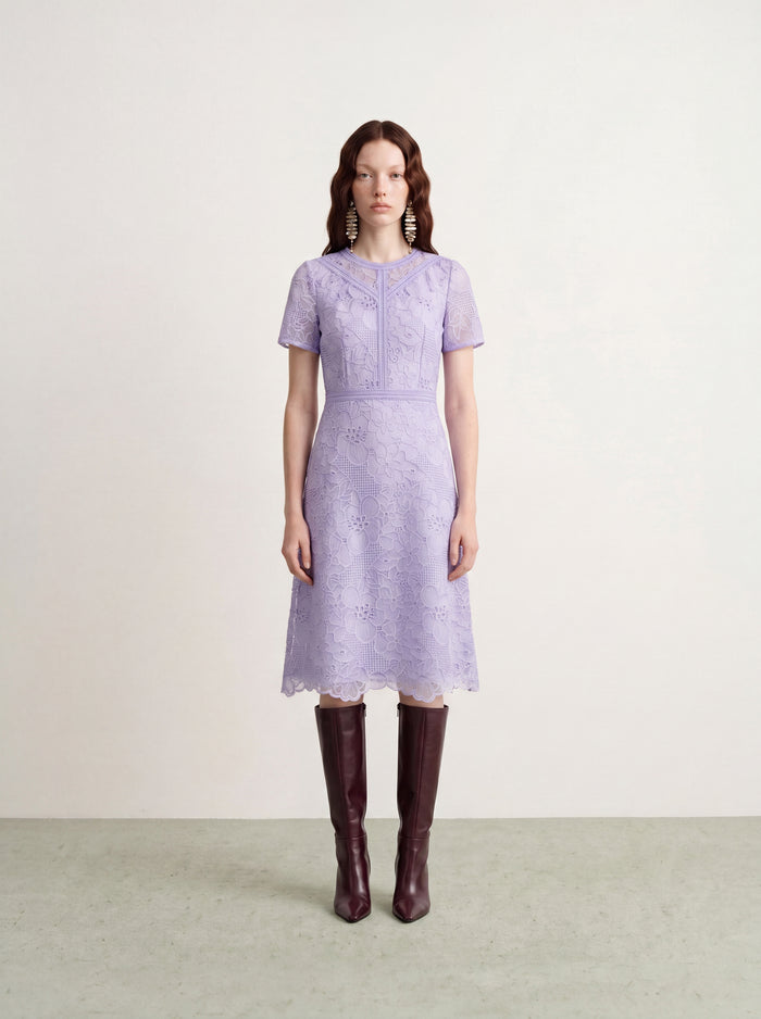 Lavande Dentelle Jardin Dress