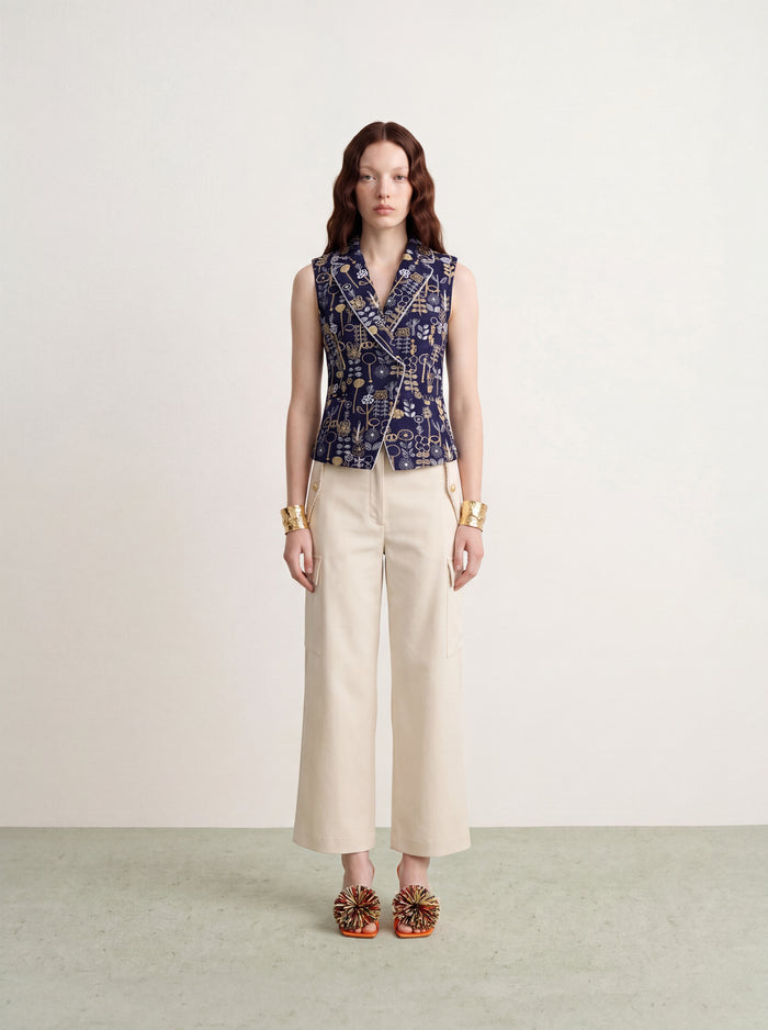 Midnight Jardin Orné Vest