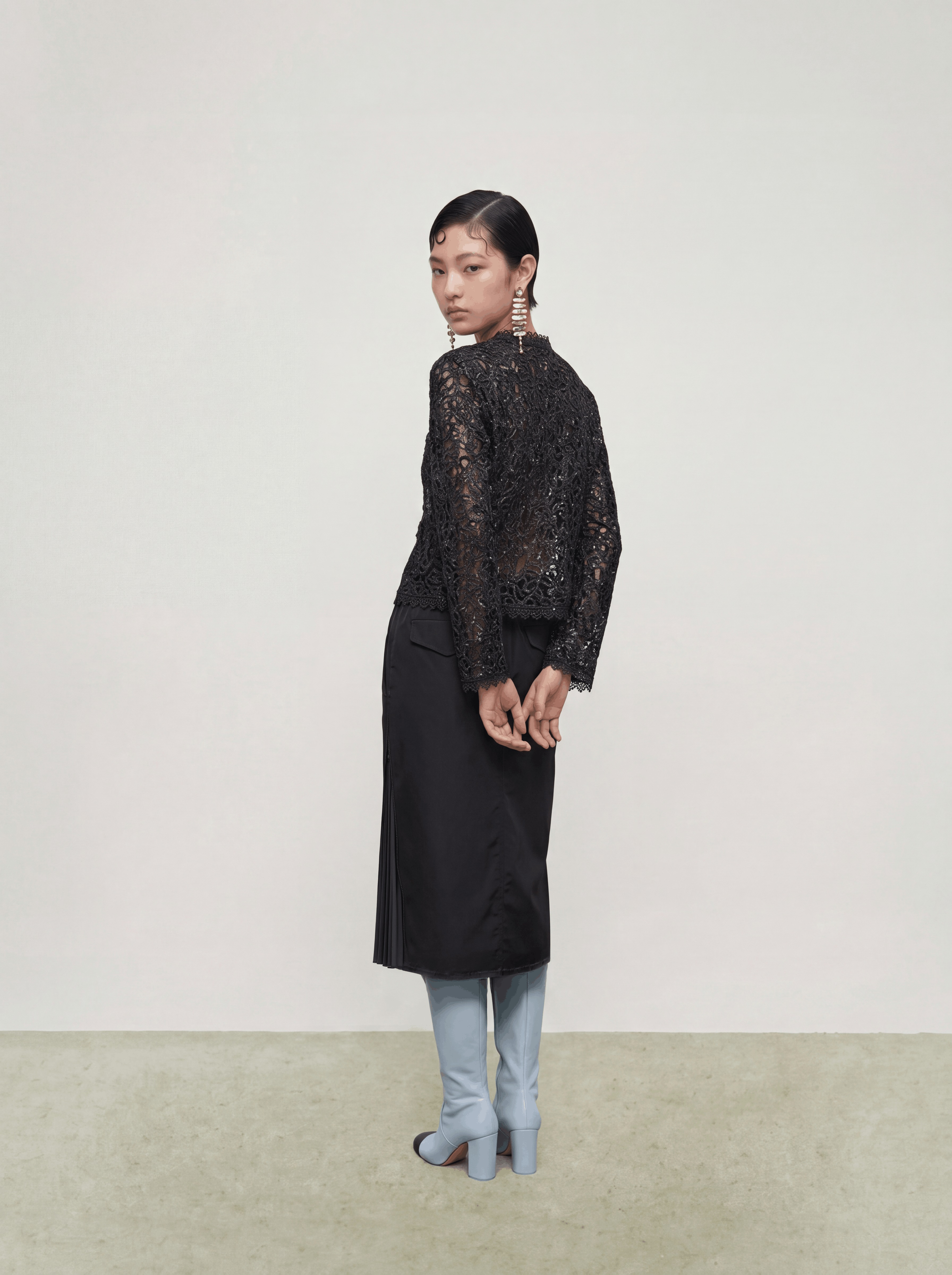 Noir Dentelle Jardin Jacket