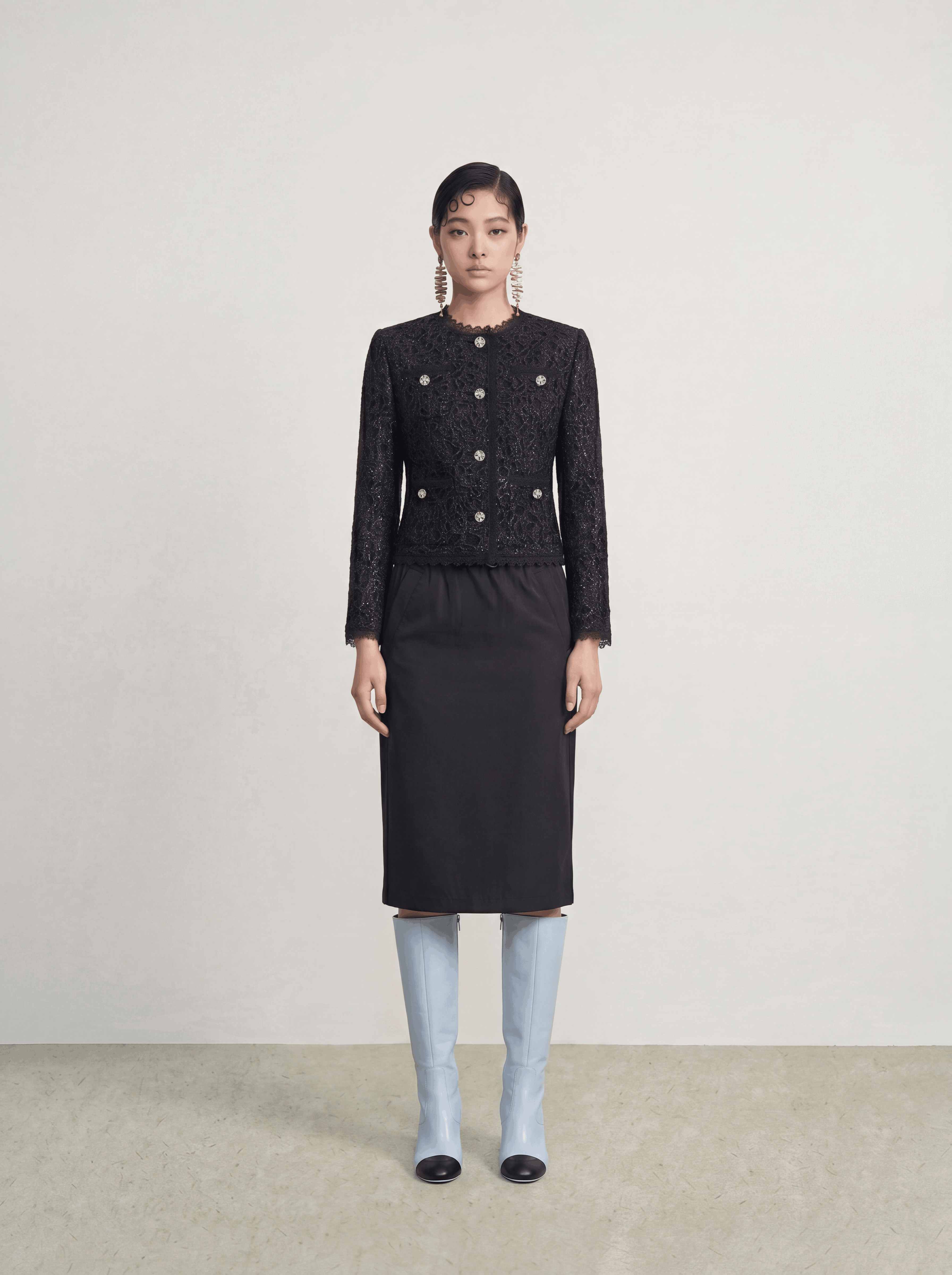 Noir Dentelle Jardin Jacket