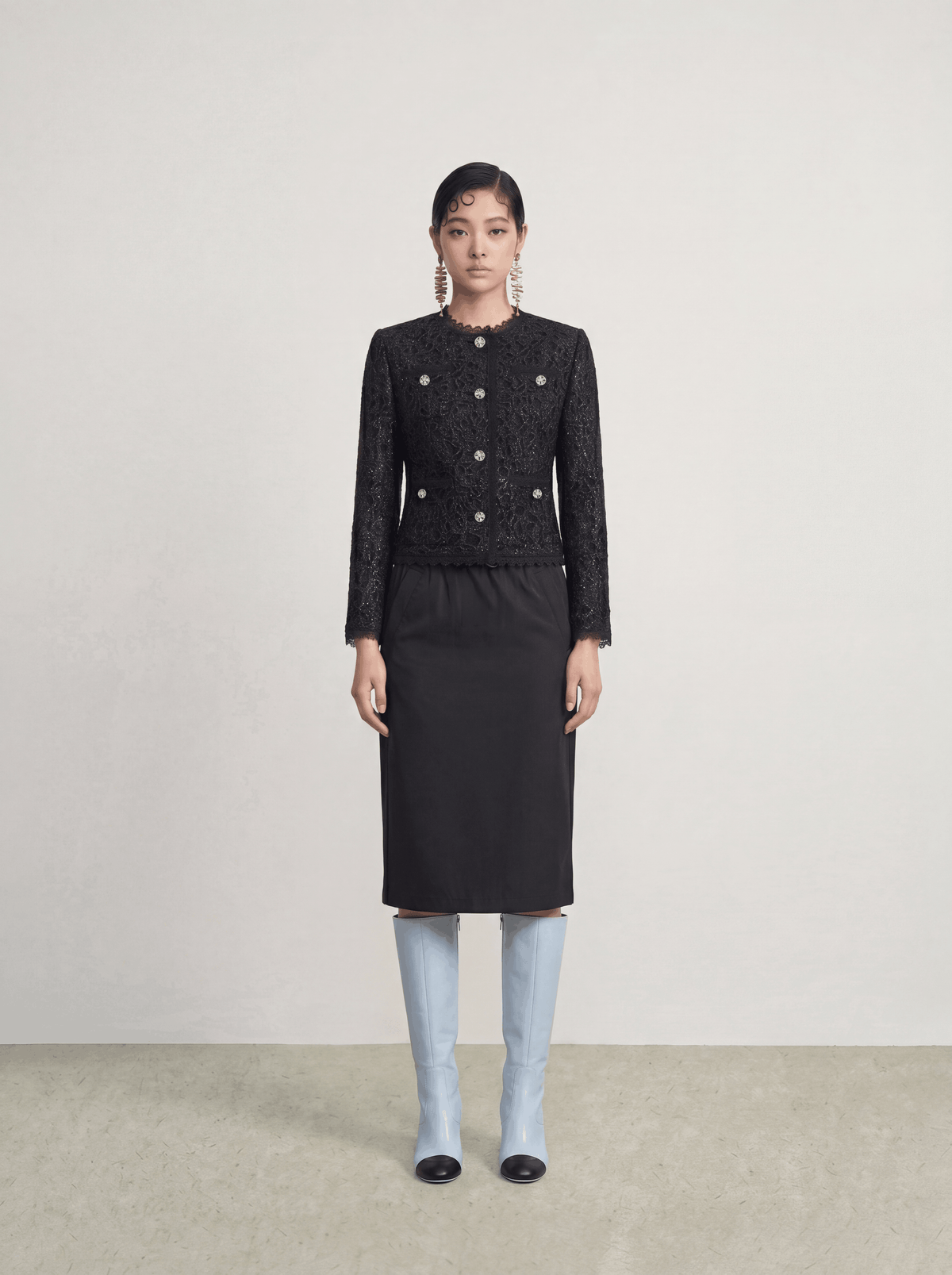Noir Dentelle Jardin Jacket
