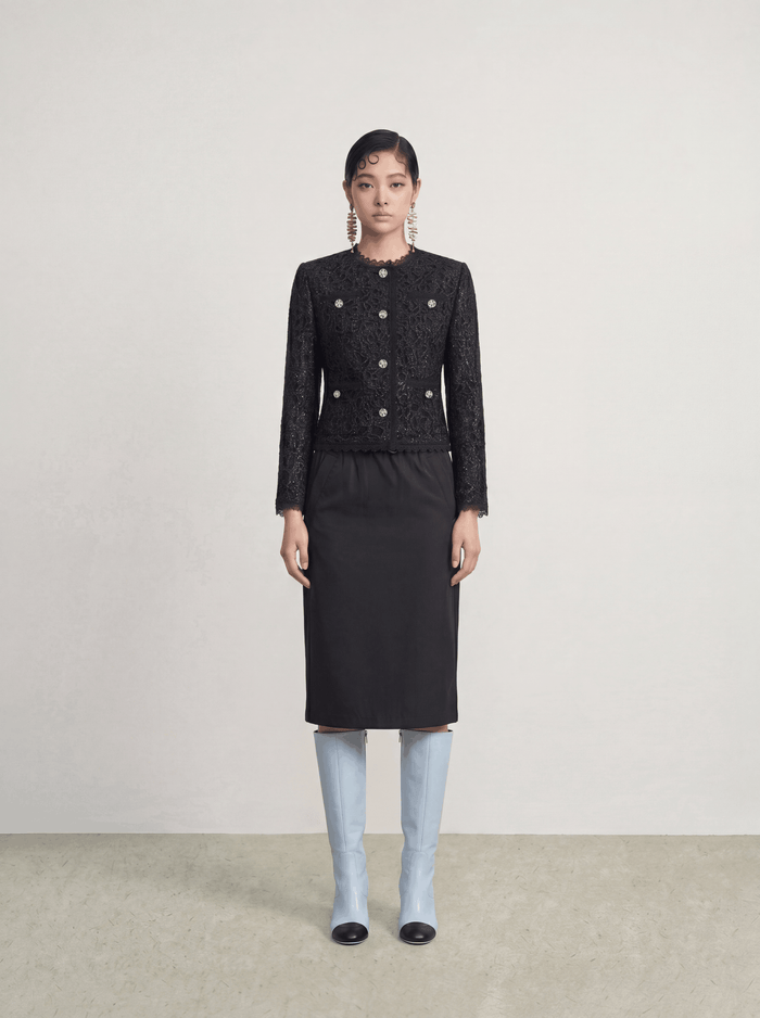 Noir Dentelle Jardin Jacket