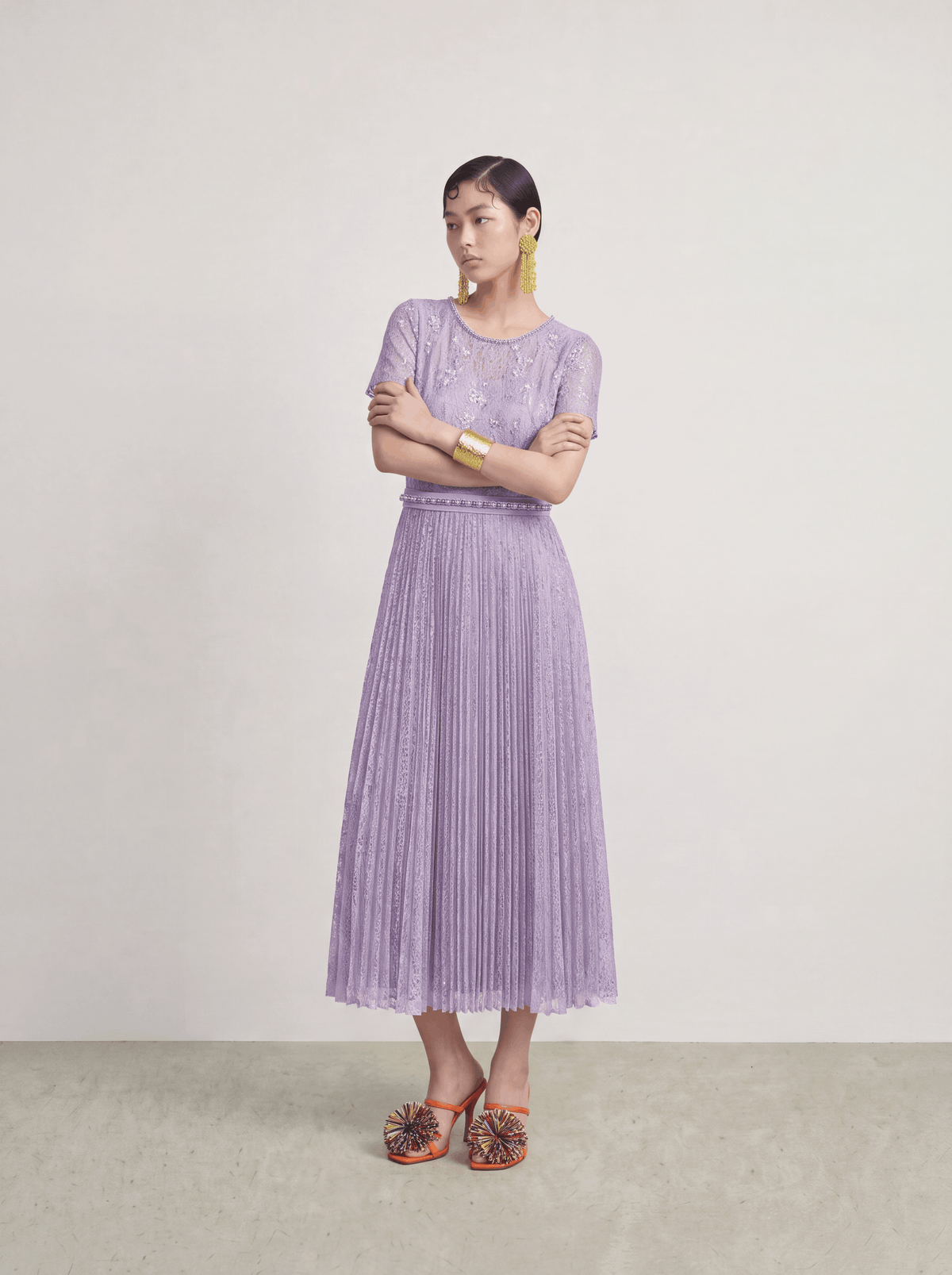 Lavande Florale Lumière Dress