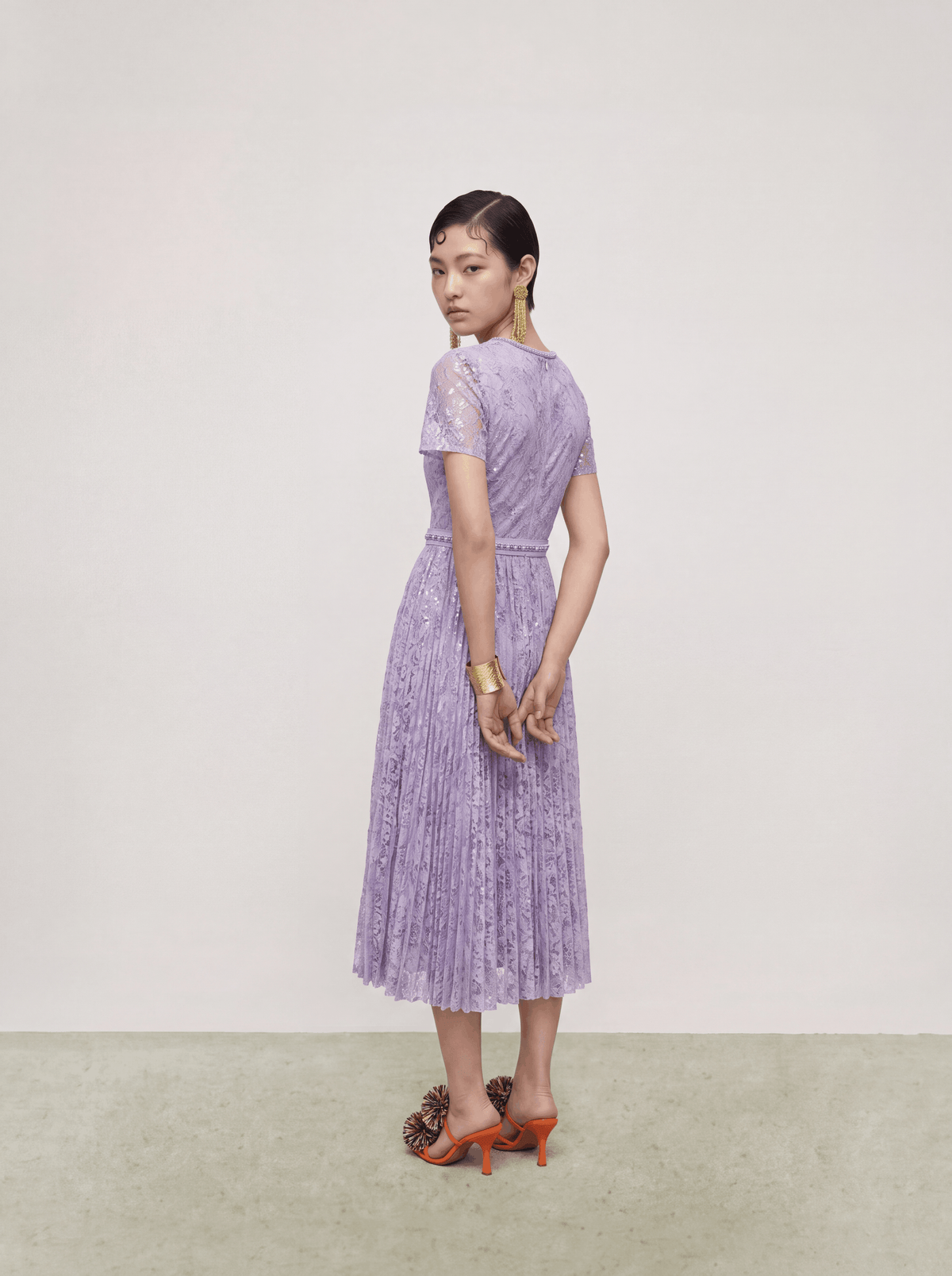 Lavande Florale Lumière Dress