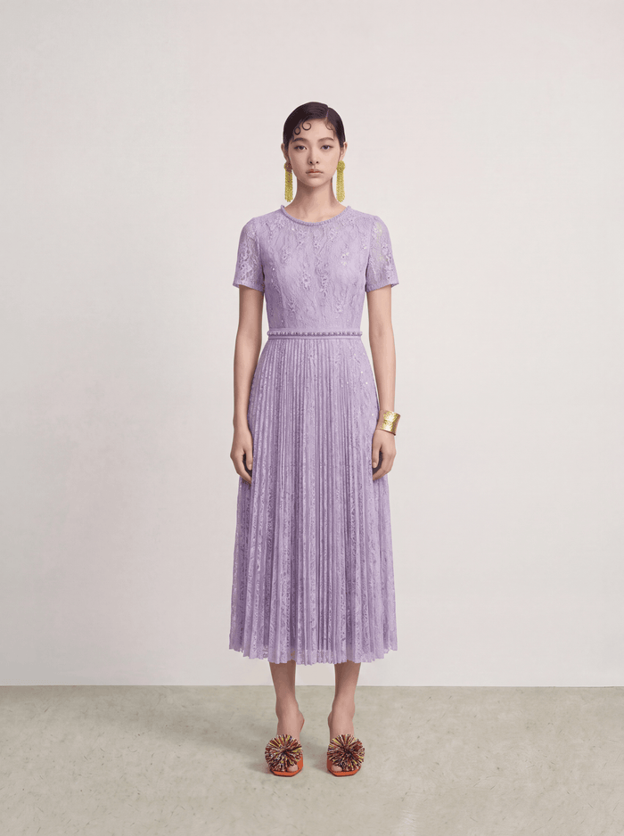 Lavande Florale Lumière Dress