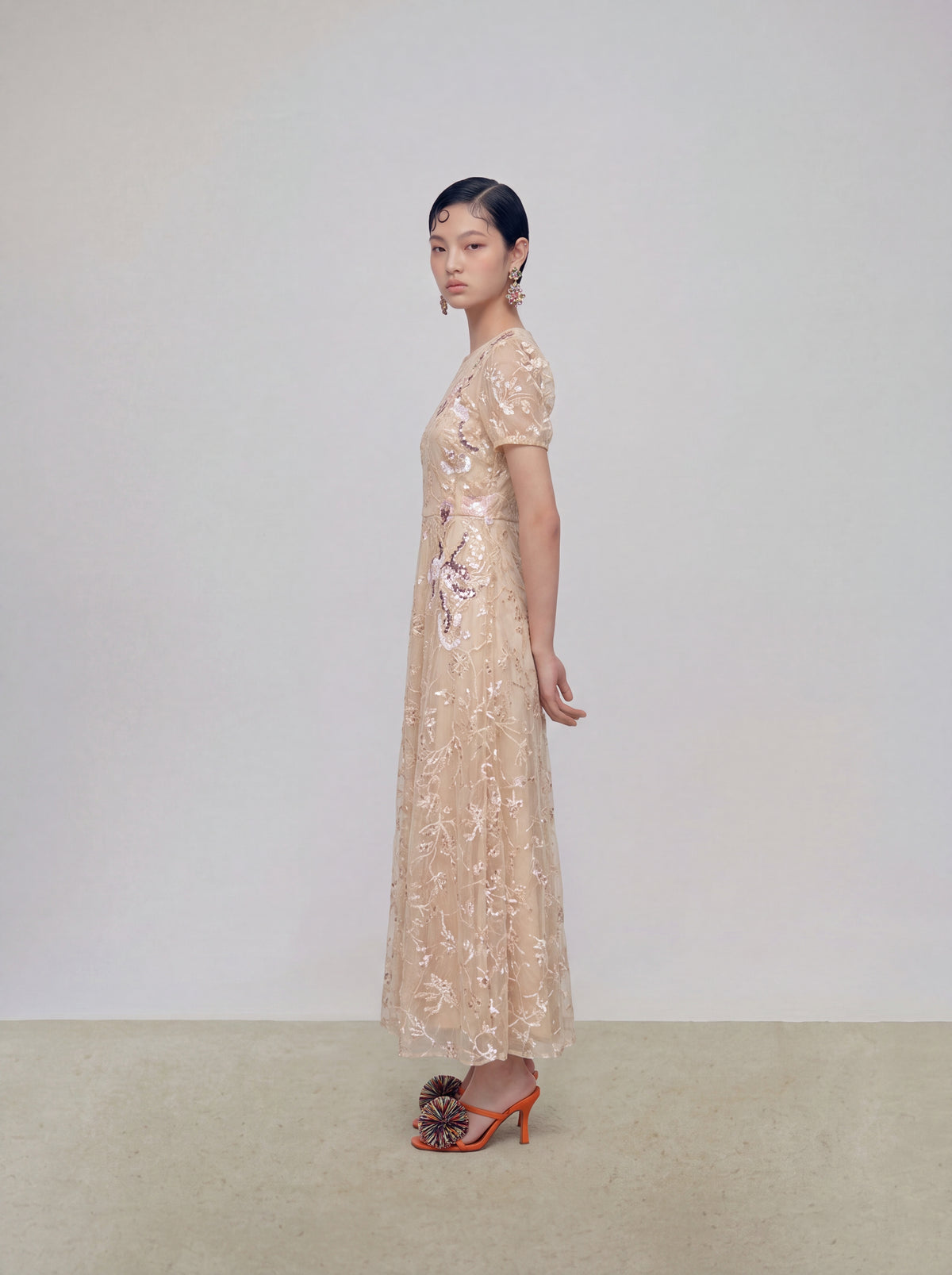Champagne Jardin Étoilé Dress