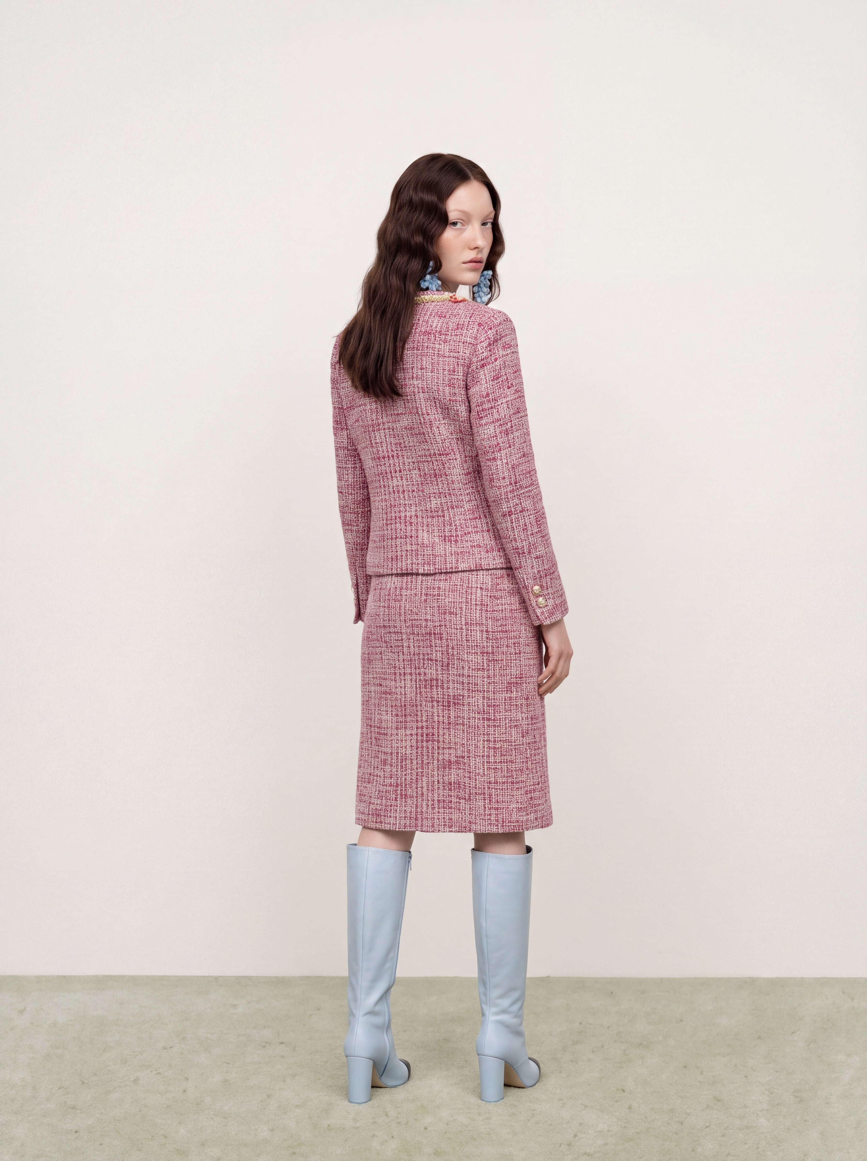 Rose Tweed Fleur Bijou Jacket