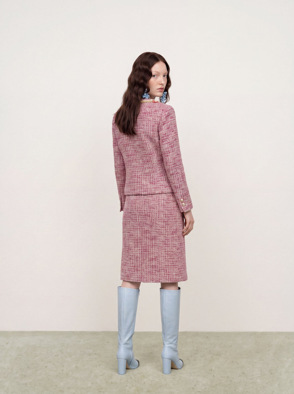 Rose Tweed Fleur Bijou Jacket