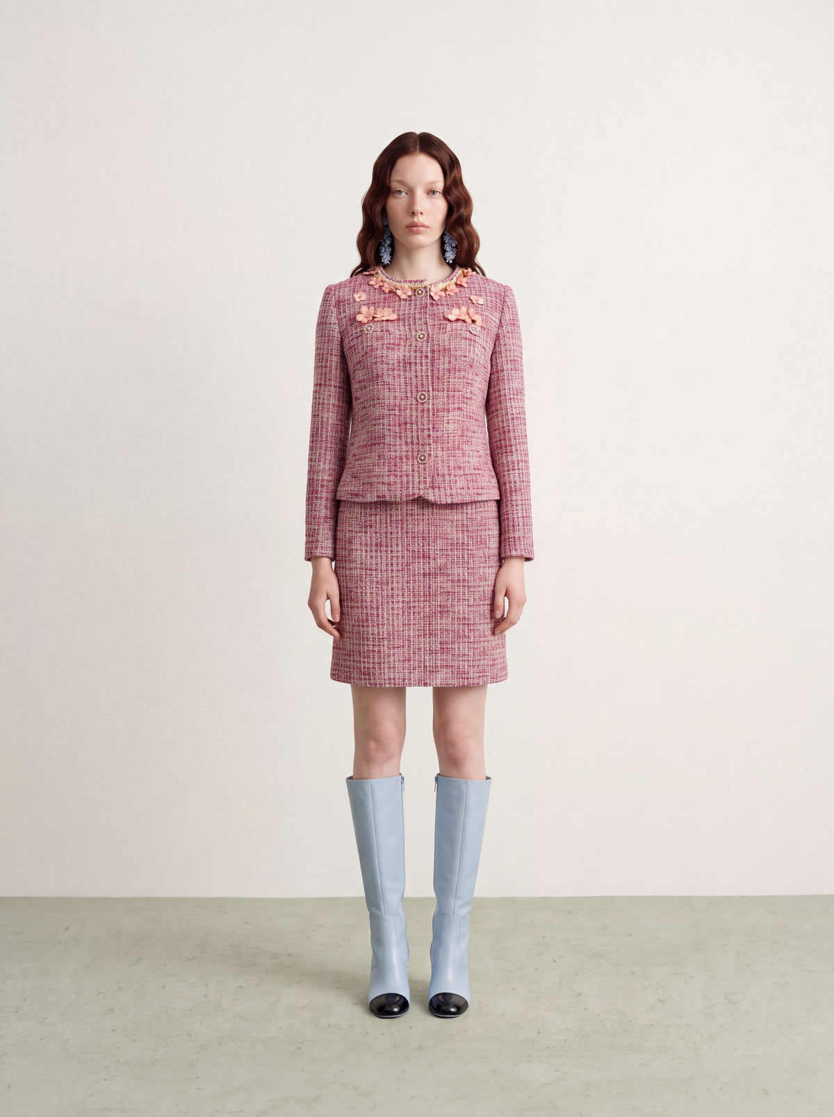 Rose Tweed Fleur Bijou Jacket