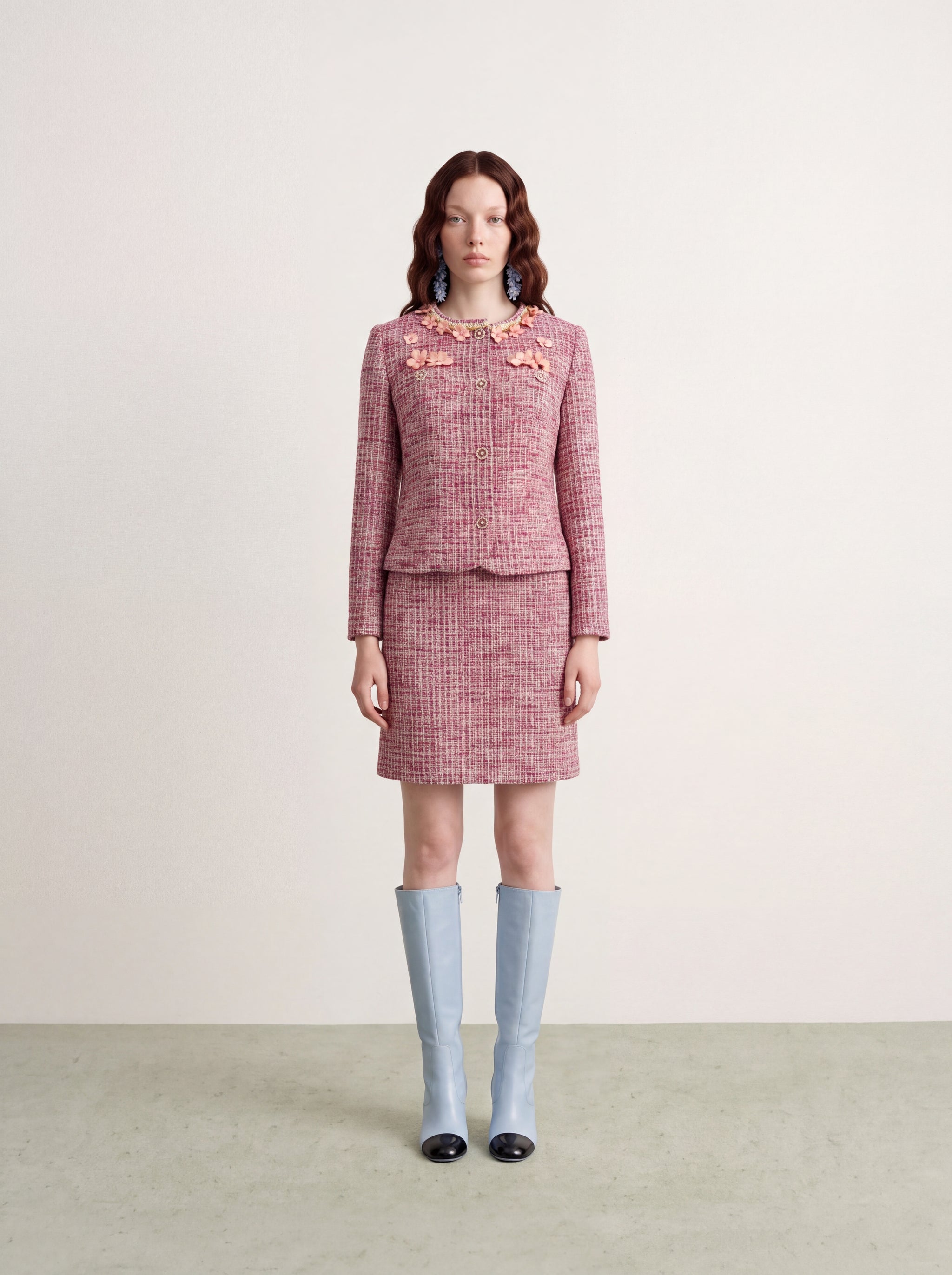Rose Tweed Fleur Bijou Jacket