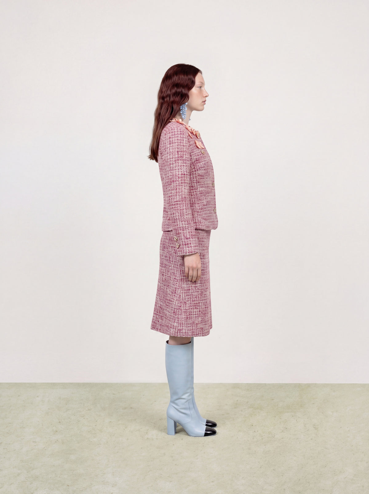 Rose Tweed Fleur Bijou Jacket