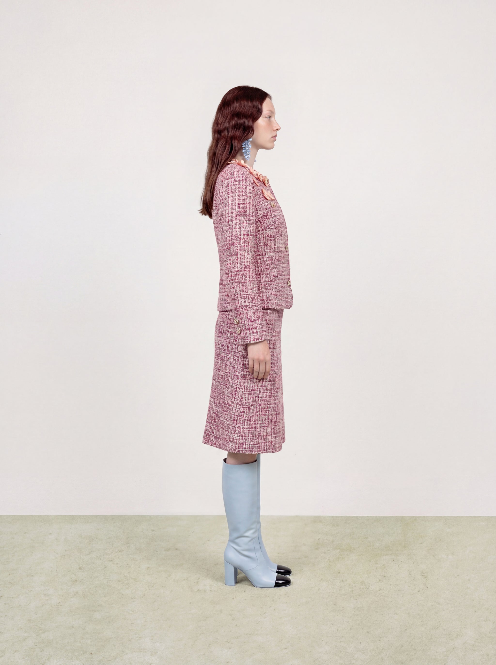 Rose Tweed Fleur Bijou Jacket