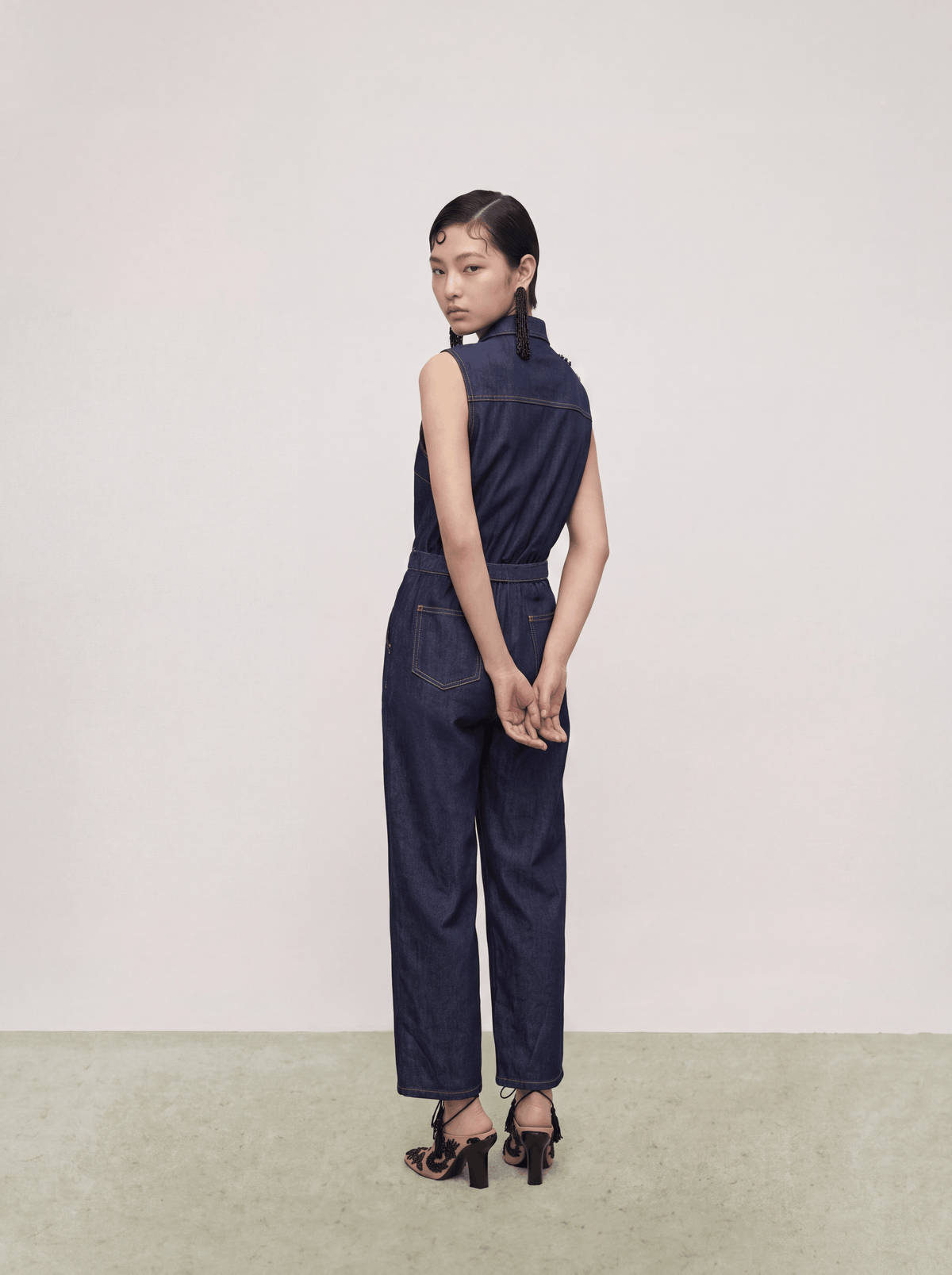 Indigo Florale Fusion Jumpsuit