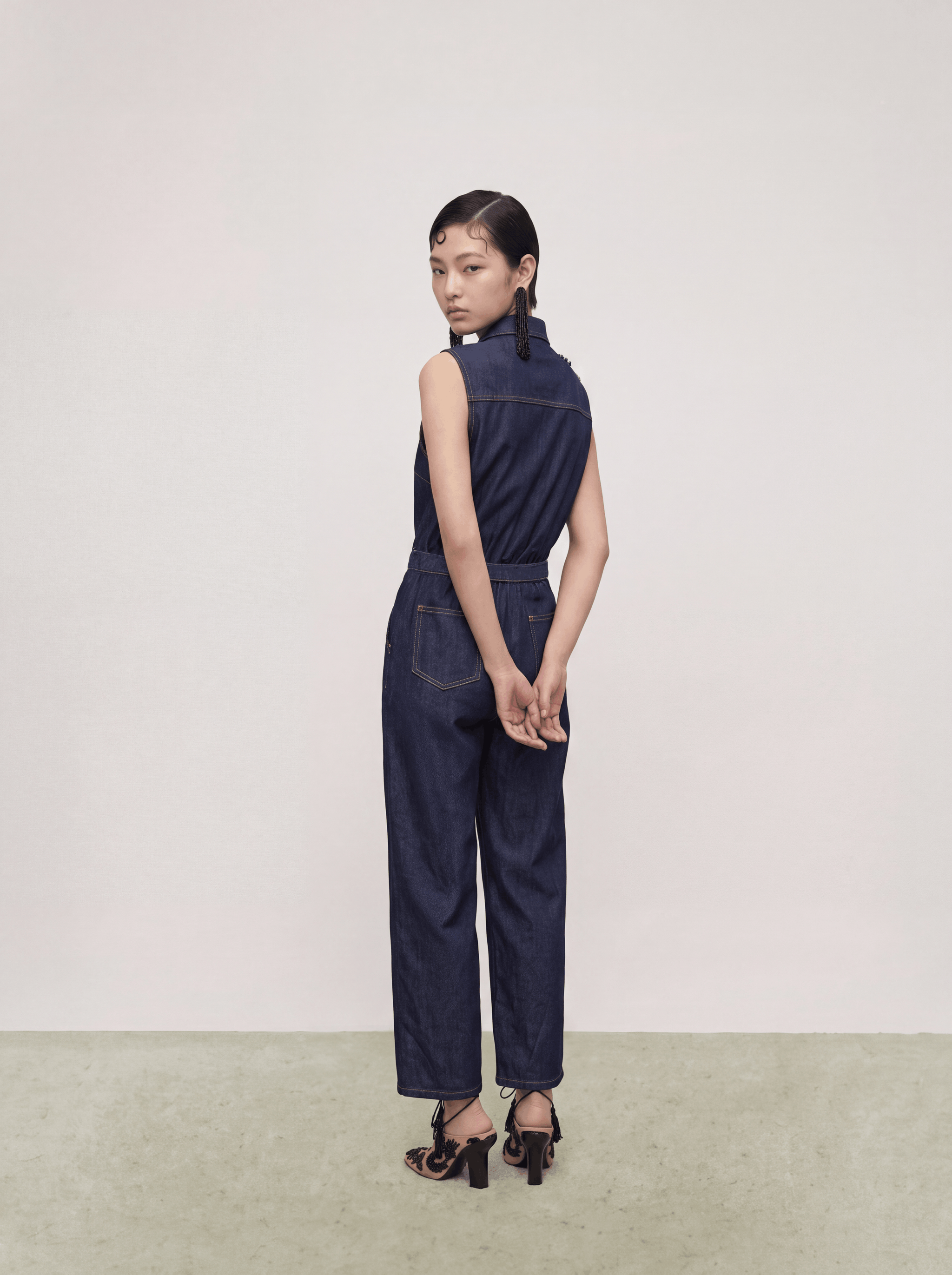 Indigo Florale Fusion Jumpsuit