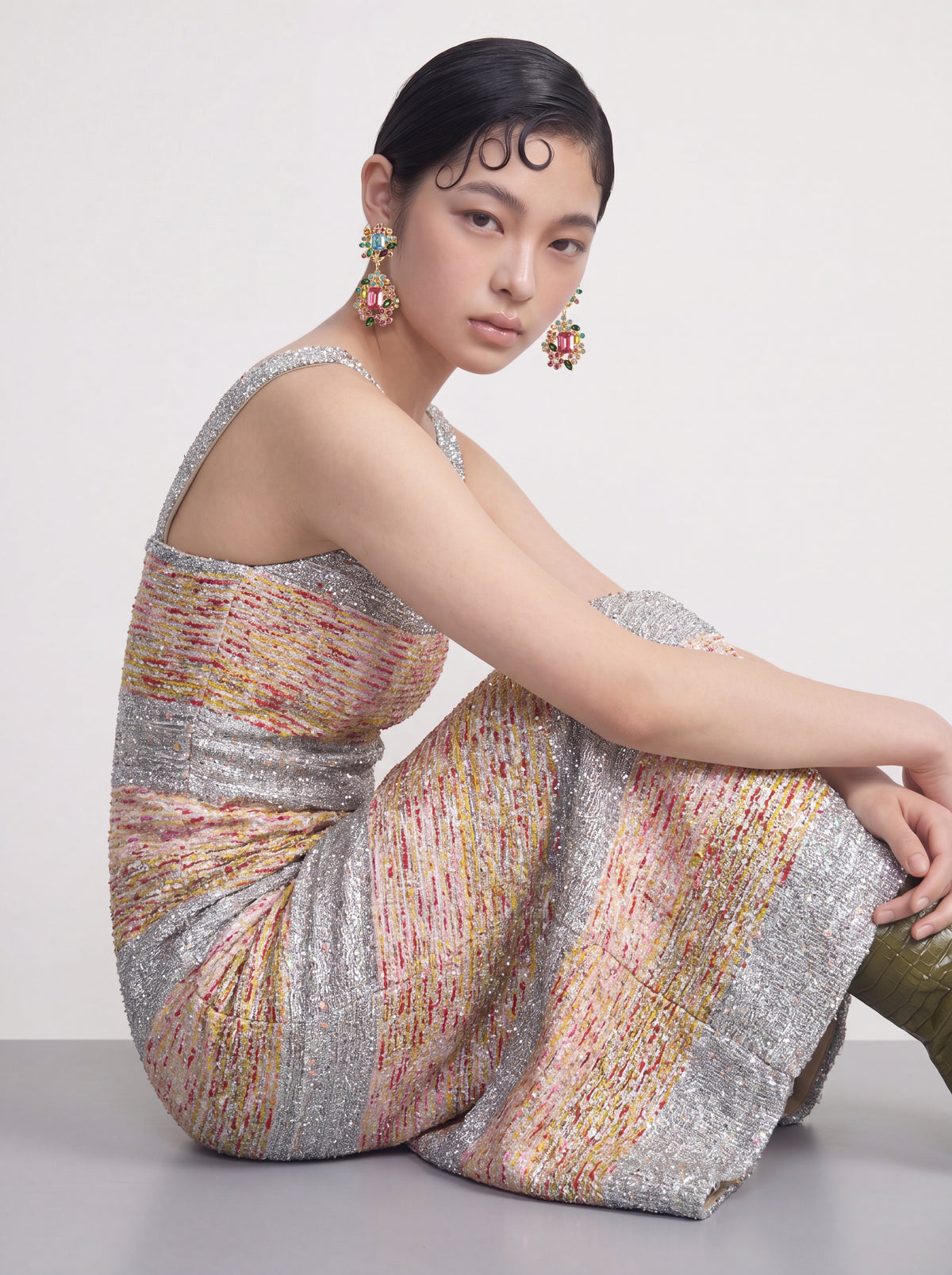 Gris Jardin Rayonnant Dress
