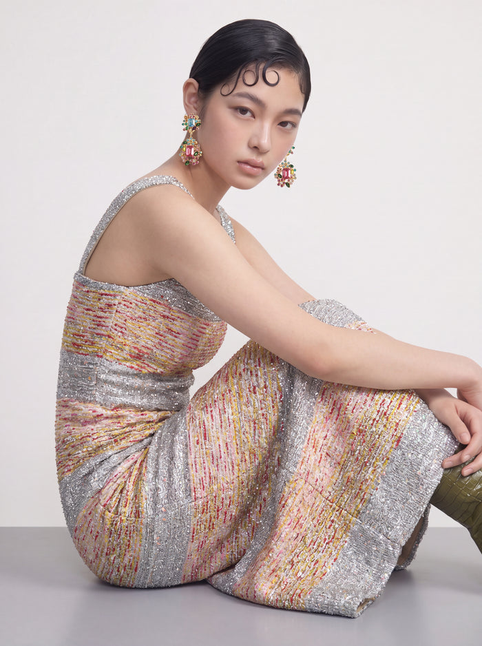 Gris Jardin Rayonnant Dress