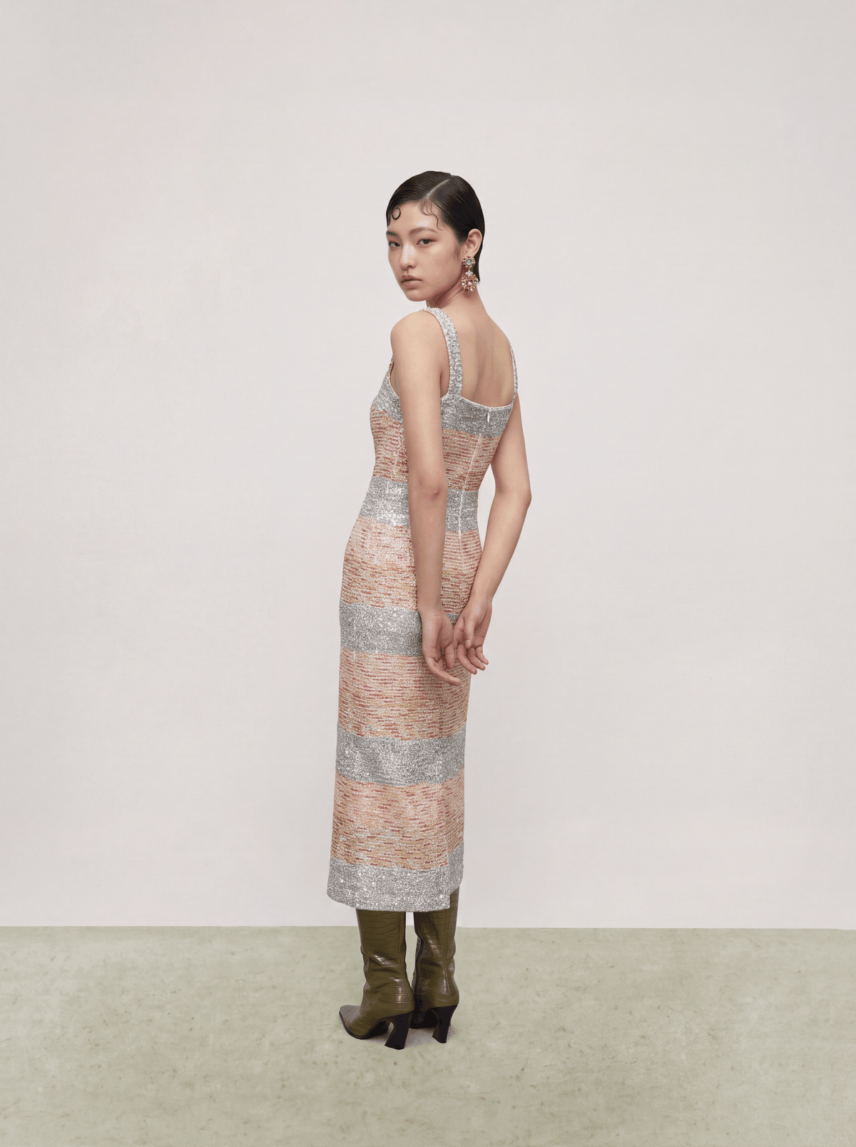 Gris Jardin Rayonnant Dress