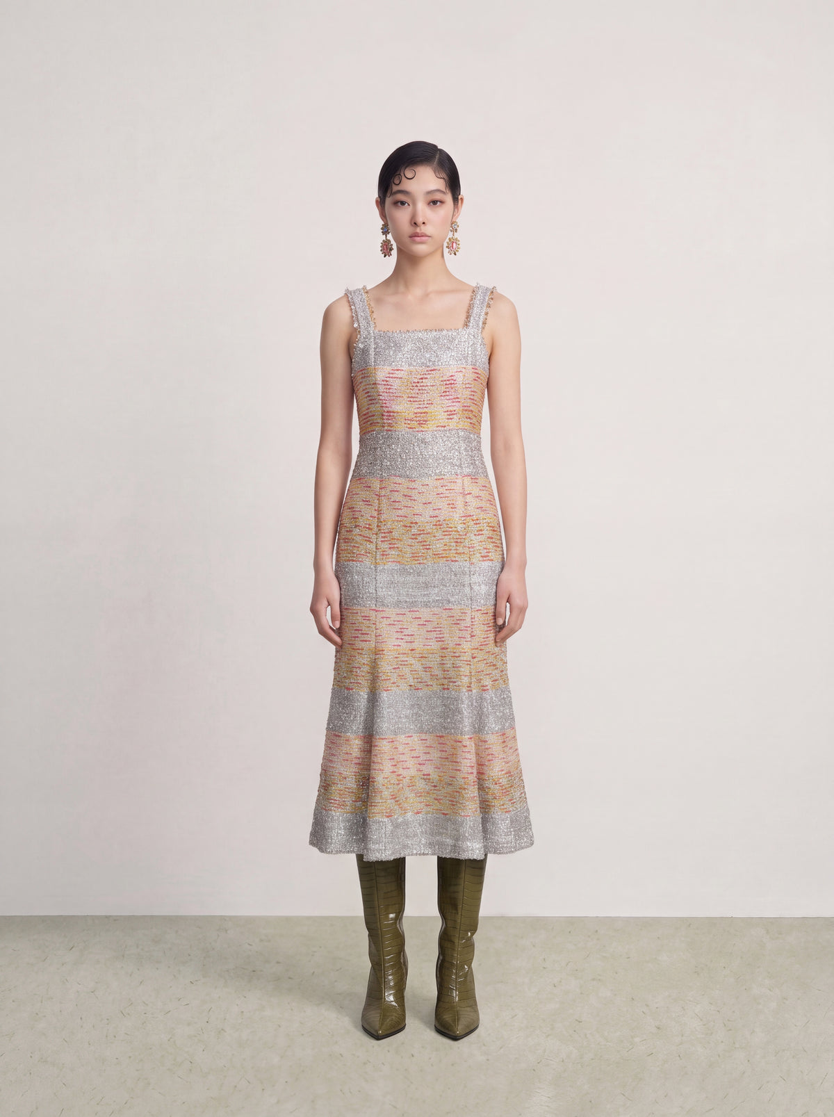 Gris Jardin Rayonnant Dress