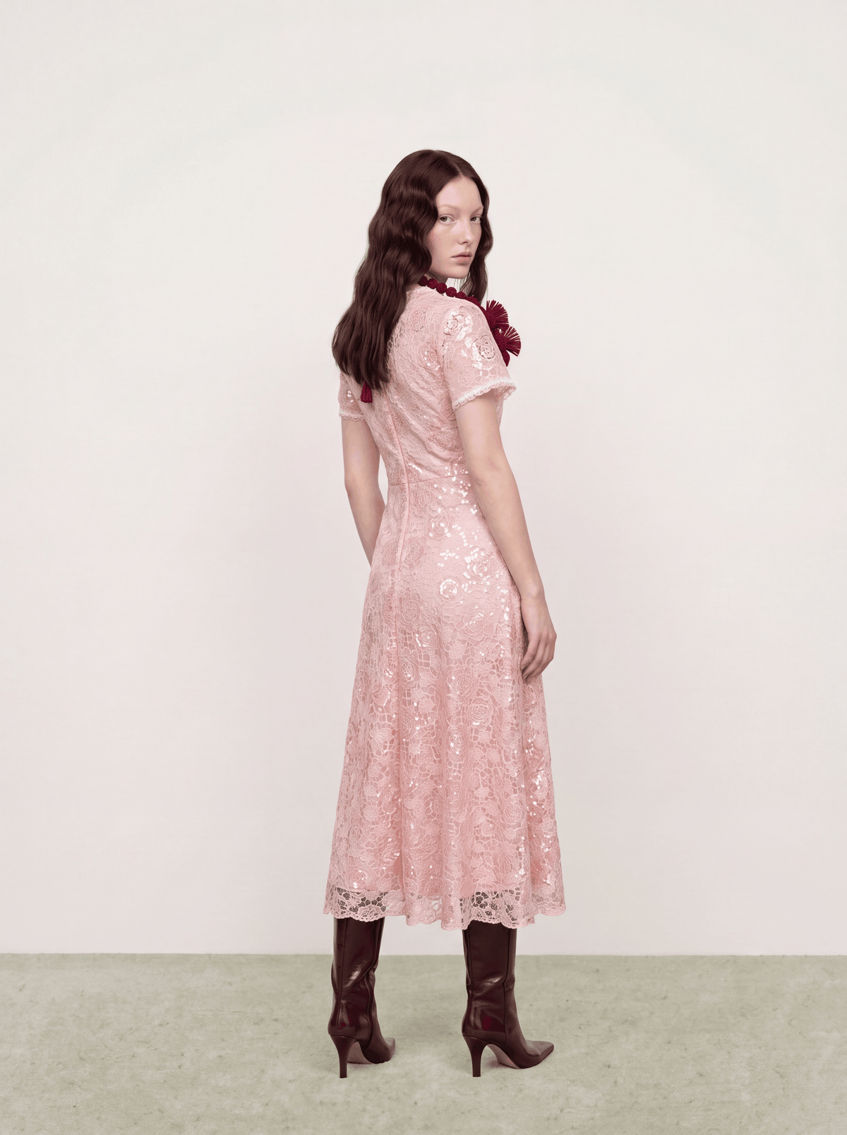 Rosé Florale Rhapsodie Dress