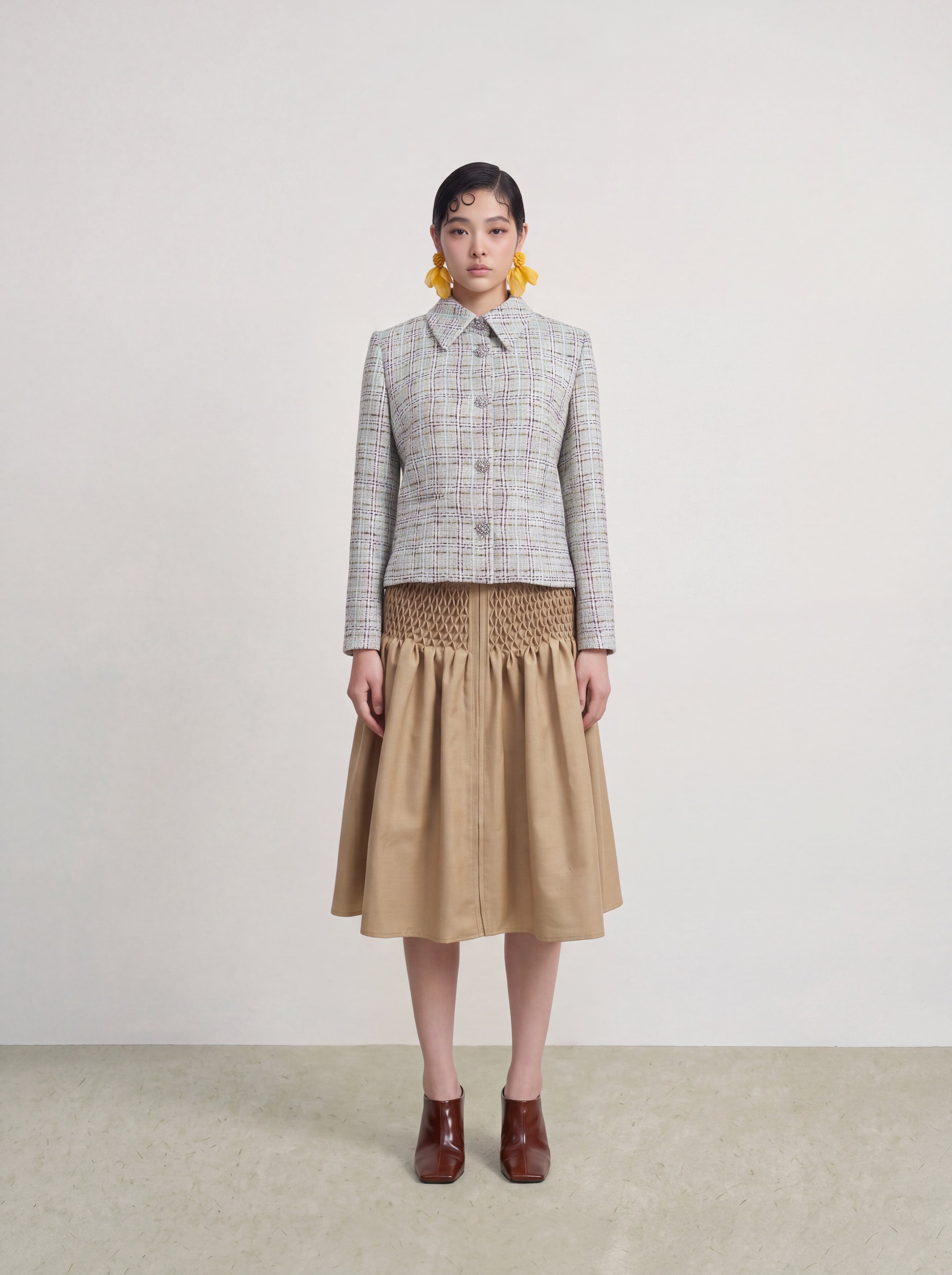 Pastel Tweed Carreau Jacket