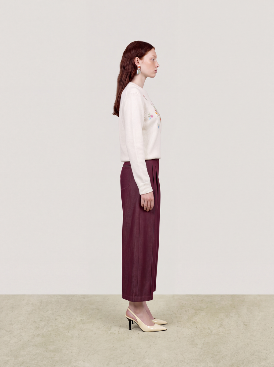 Jardin Enchanté Embroidered Cashmere Sweater