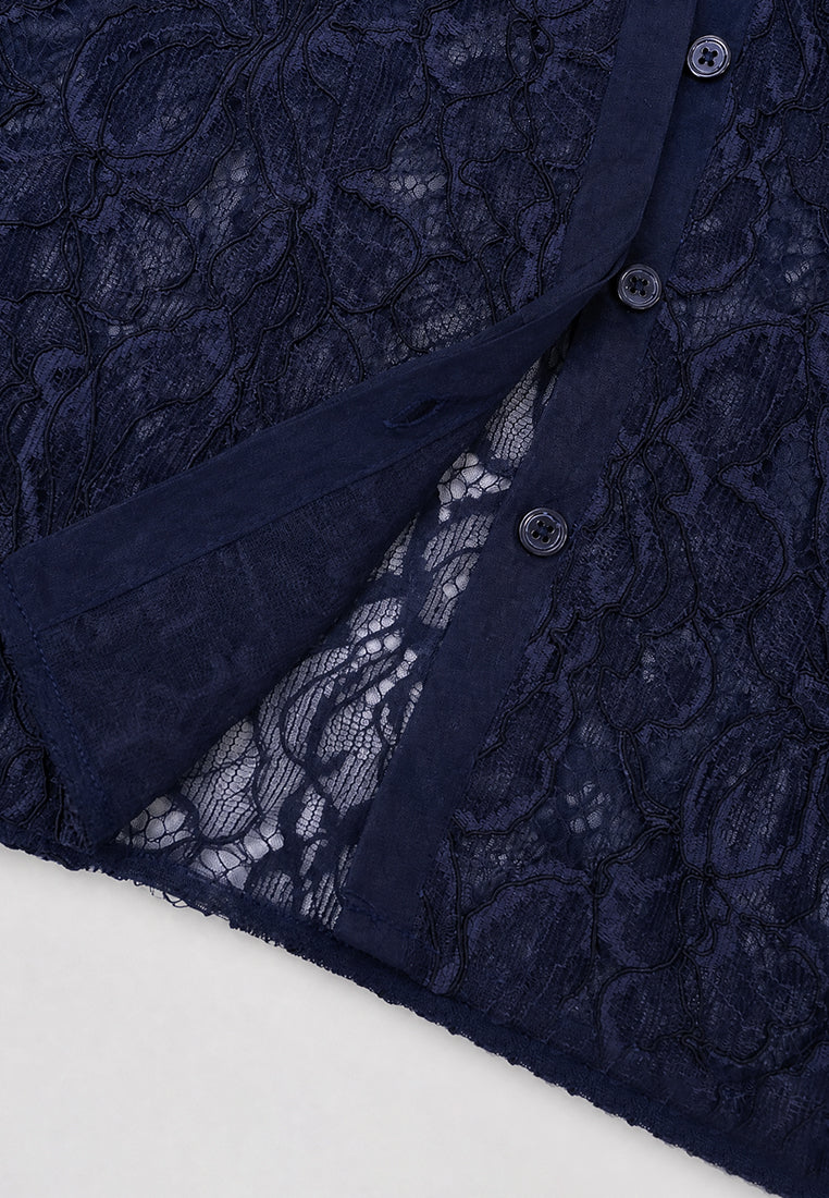 Indigo Florale Aria Blouse