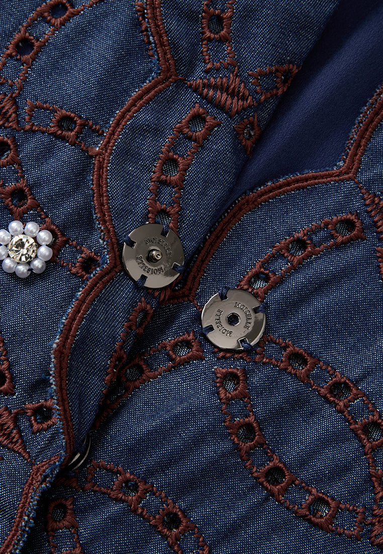 Scallop Hollow-Carved Jacket