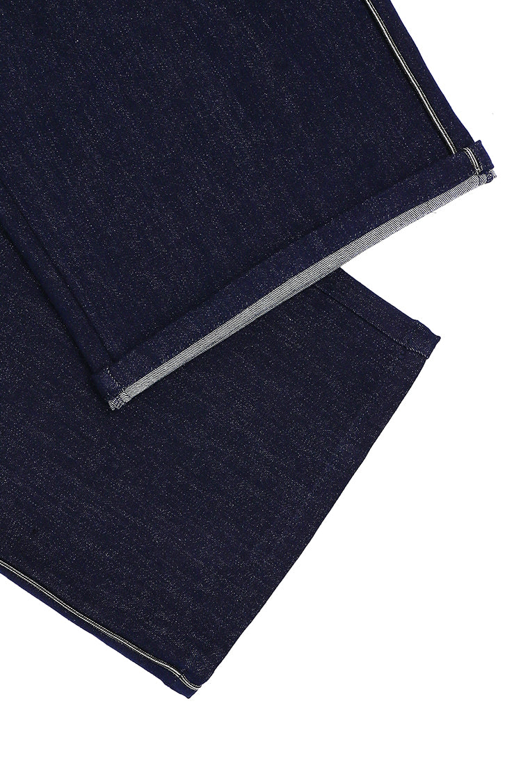 Nuit Fleur Embroidered Wide-Leg Denim Trousers