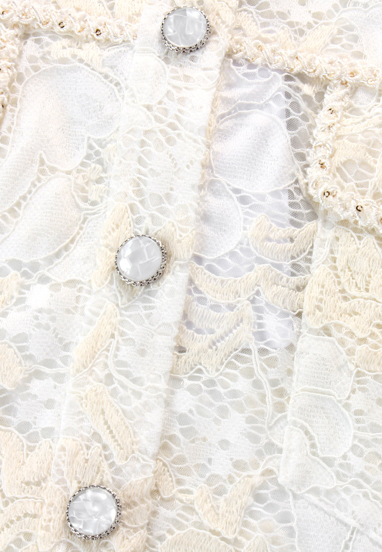 Élégance Perla Lace Blouse