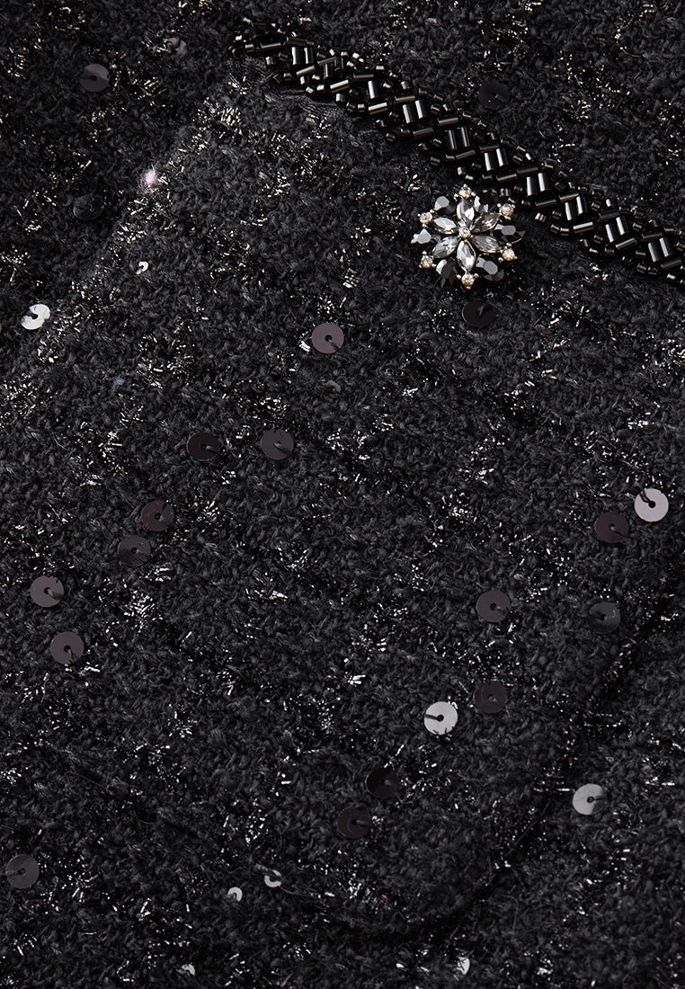 Stardust Checker Patch-pocket Dress