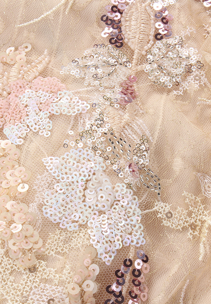 Champagne Jardin Étoilé Dress