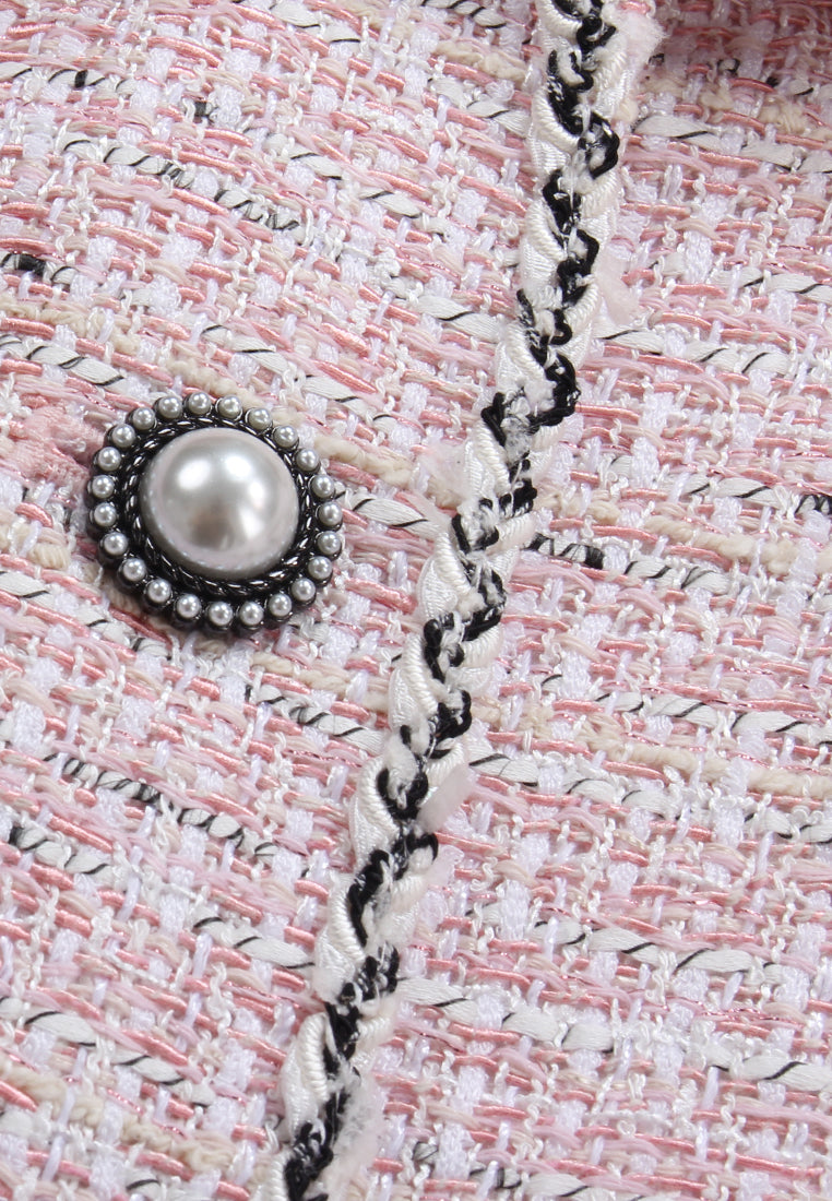 Rose Pearl Tweed Jacket