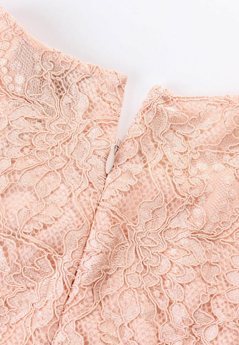 Dentelle Peplum Top