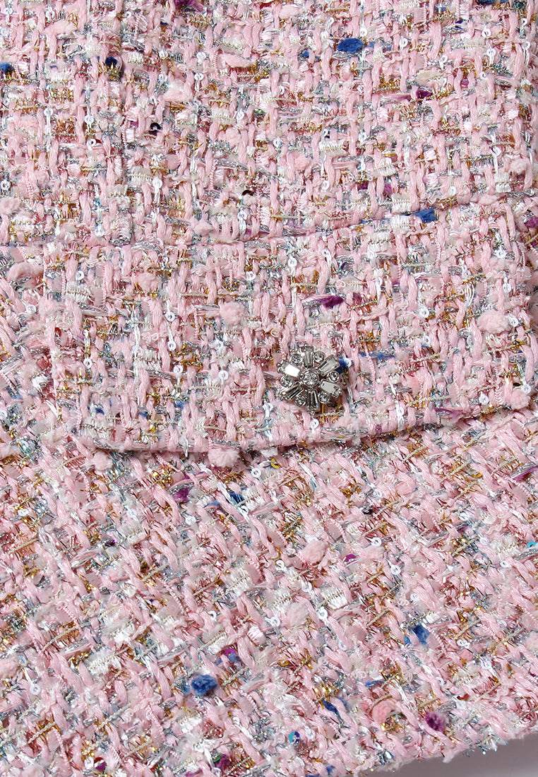 Rose Tresse Peplum Jacket