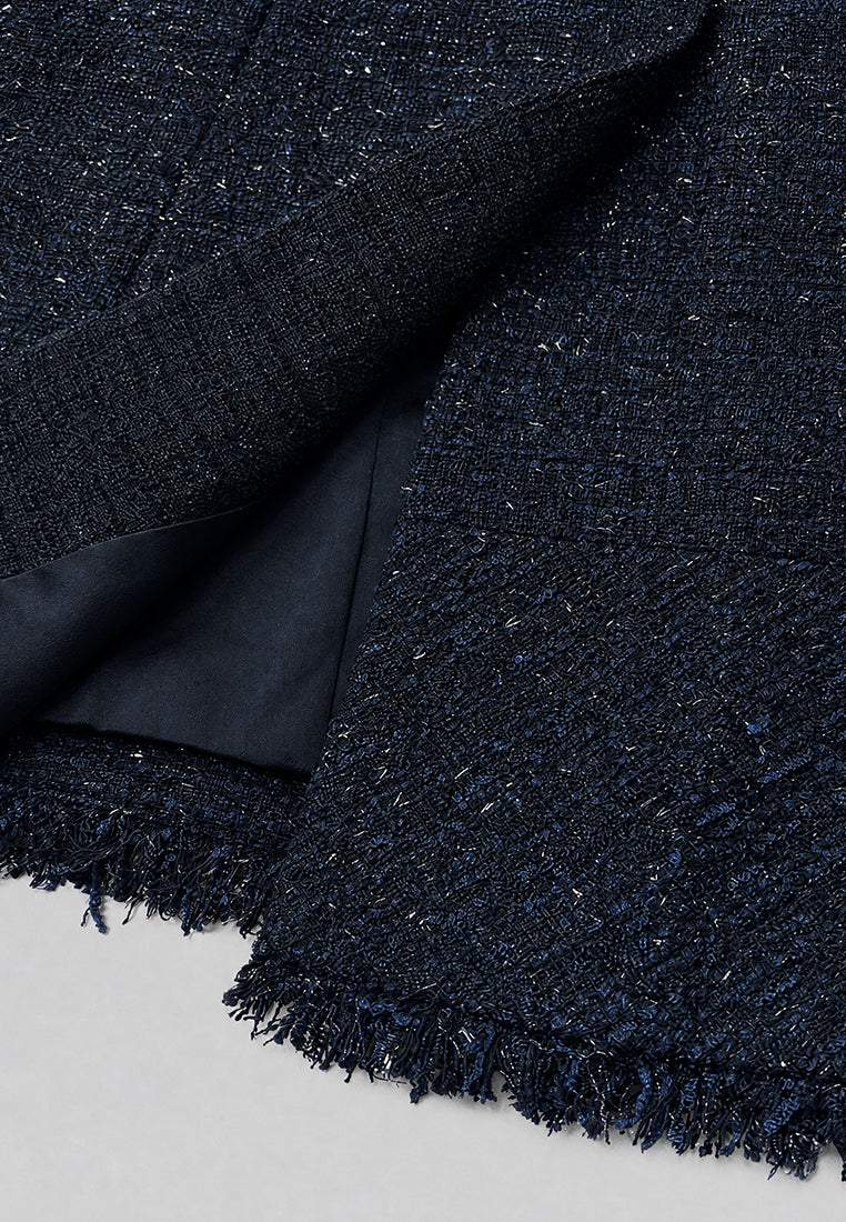 Marine Majesté Tweed Coat