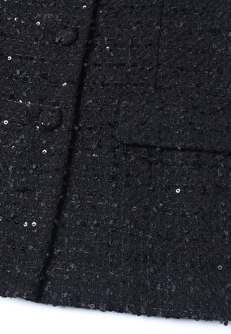 Tweed Precision Triple-Button Blazer